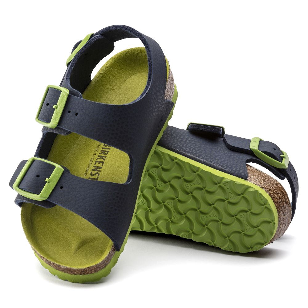 Birkenstock Milano Kids Birko-Flor – Blue Blue/Desert Soil Blue