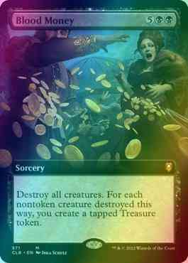 Blood money 571 – Magic Blood Money [571] [Extended Art] [Commander Legends: Battle for Baldur's Gate] [Foil]
