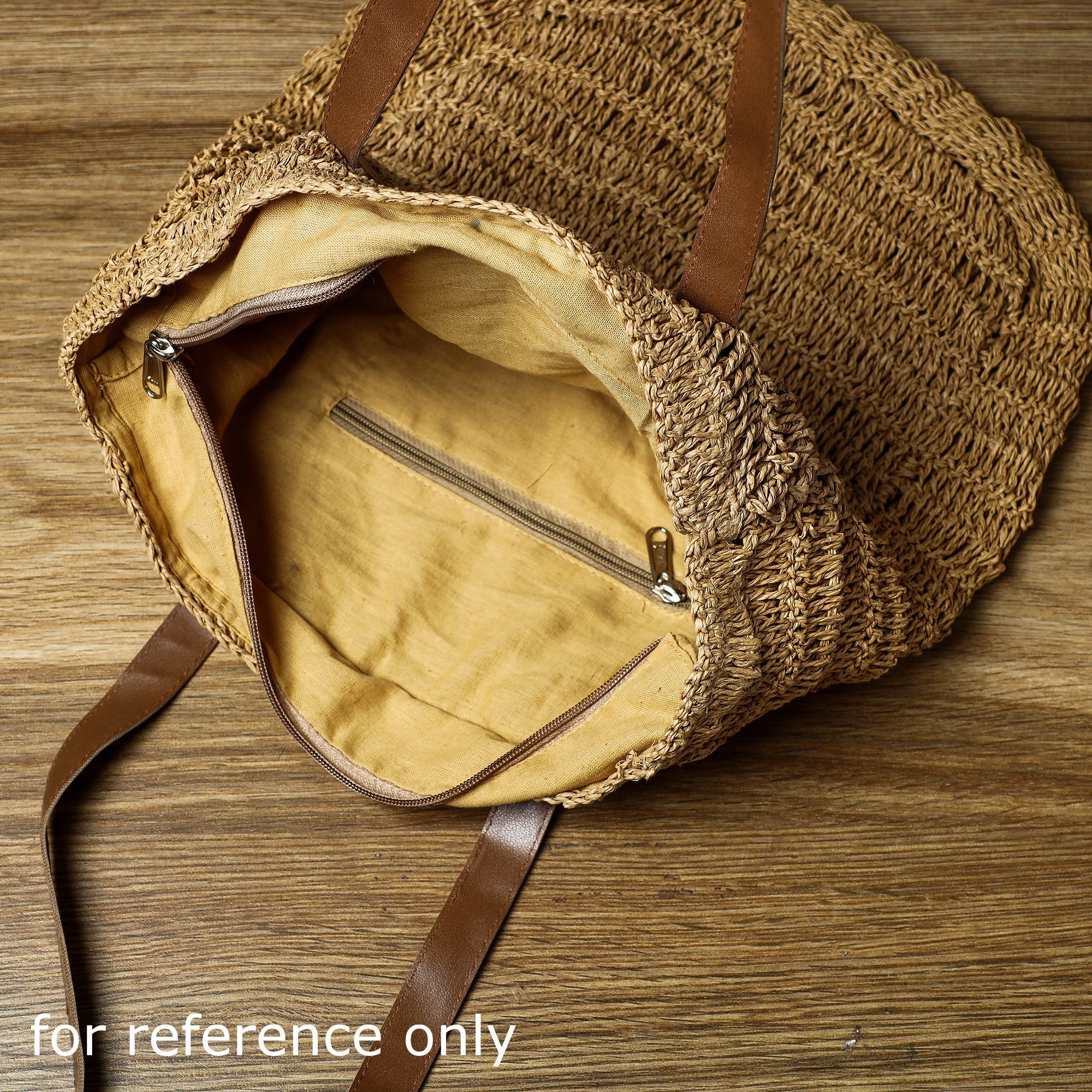 ITOKRI CRAFTS INITIATIVE Beige - Handcrafted Multipurpose Raffia Shoulder Bag - view 3