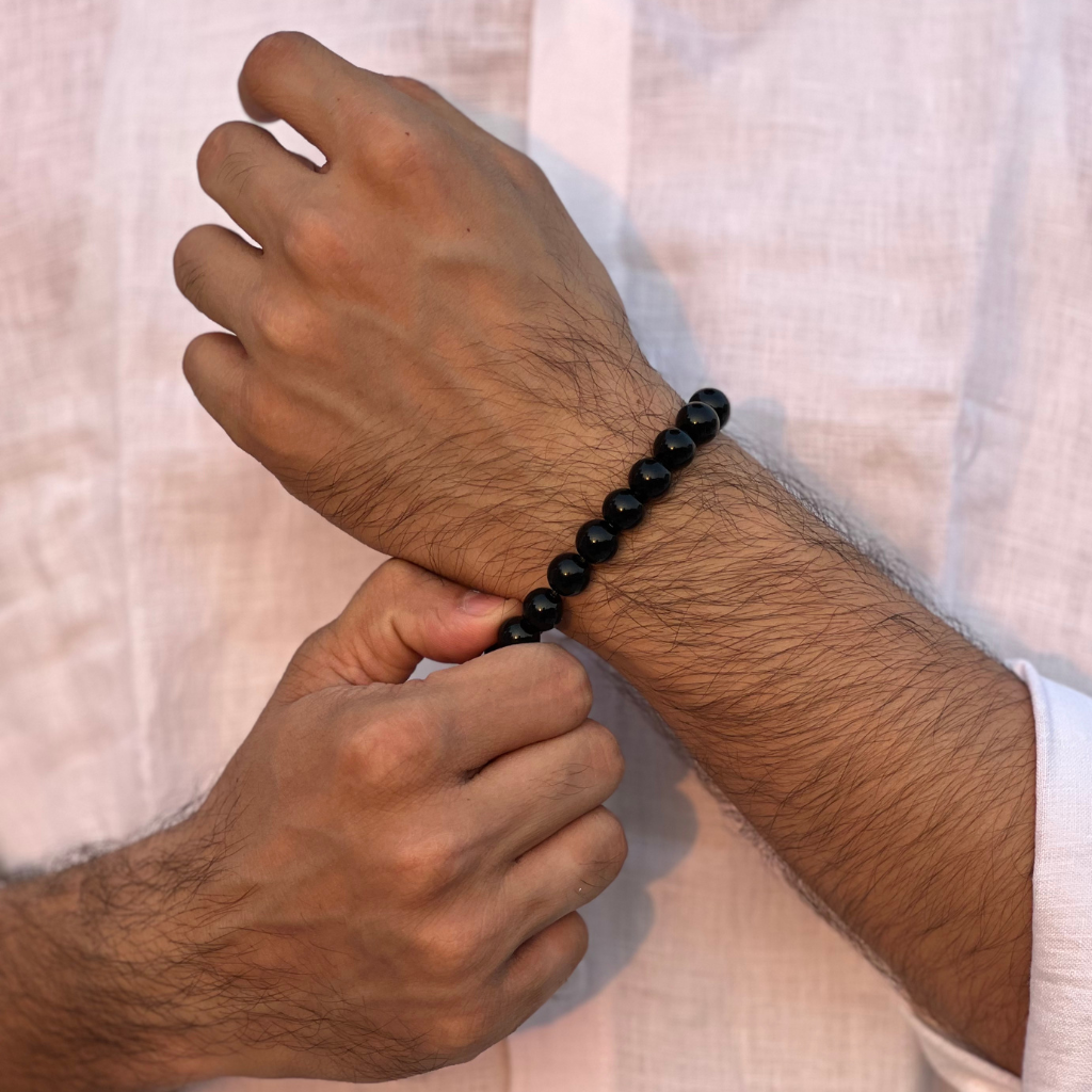 brantashop Black Crystal Bracelet For Men & Women - view 2