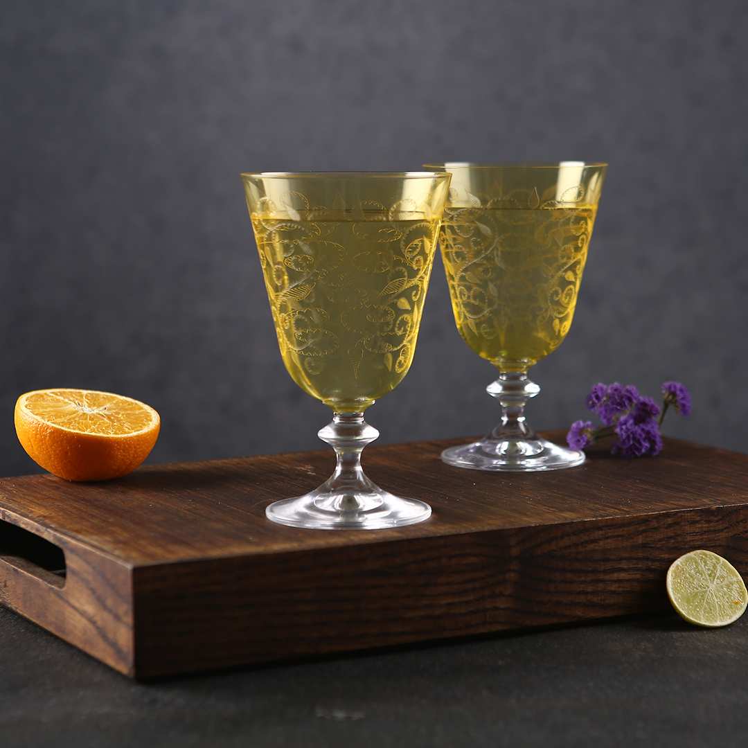 Wonderchef Modena Water Glass Yellow 350 ml (Set of 6) - view 4