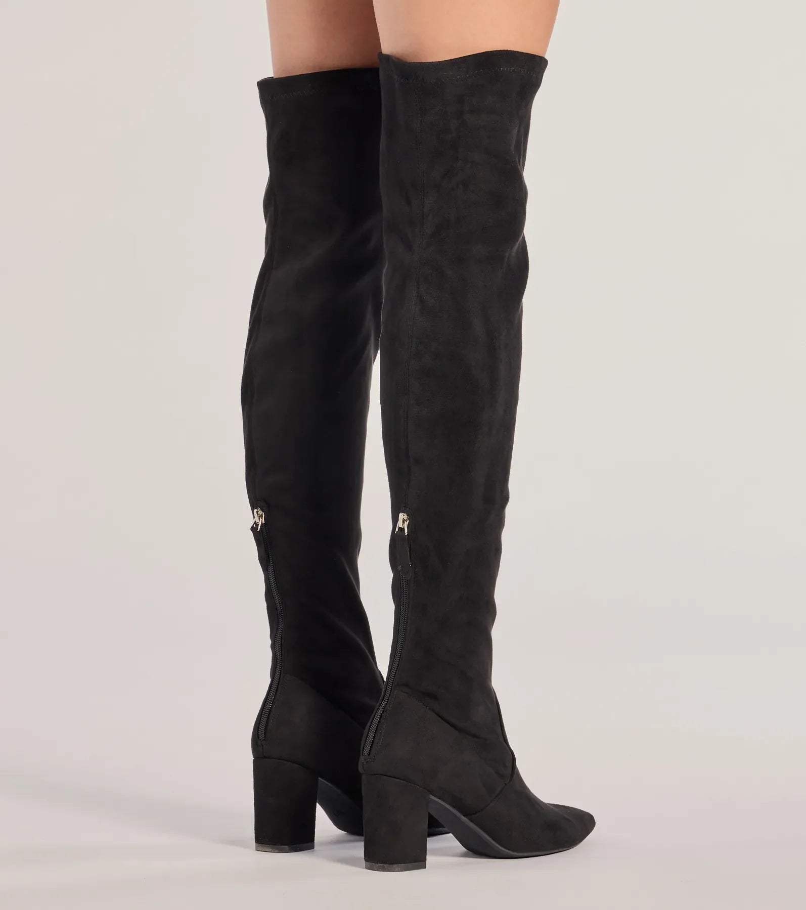 Windsor Feelin' Fab Faux Suede Over-The-Knee Boots - view 4