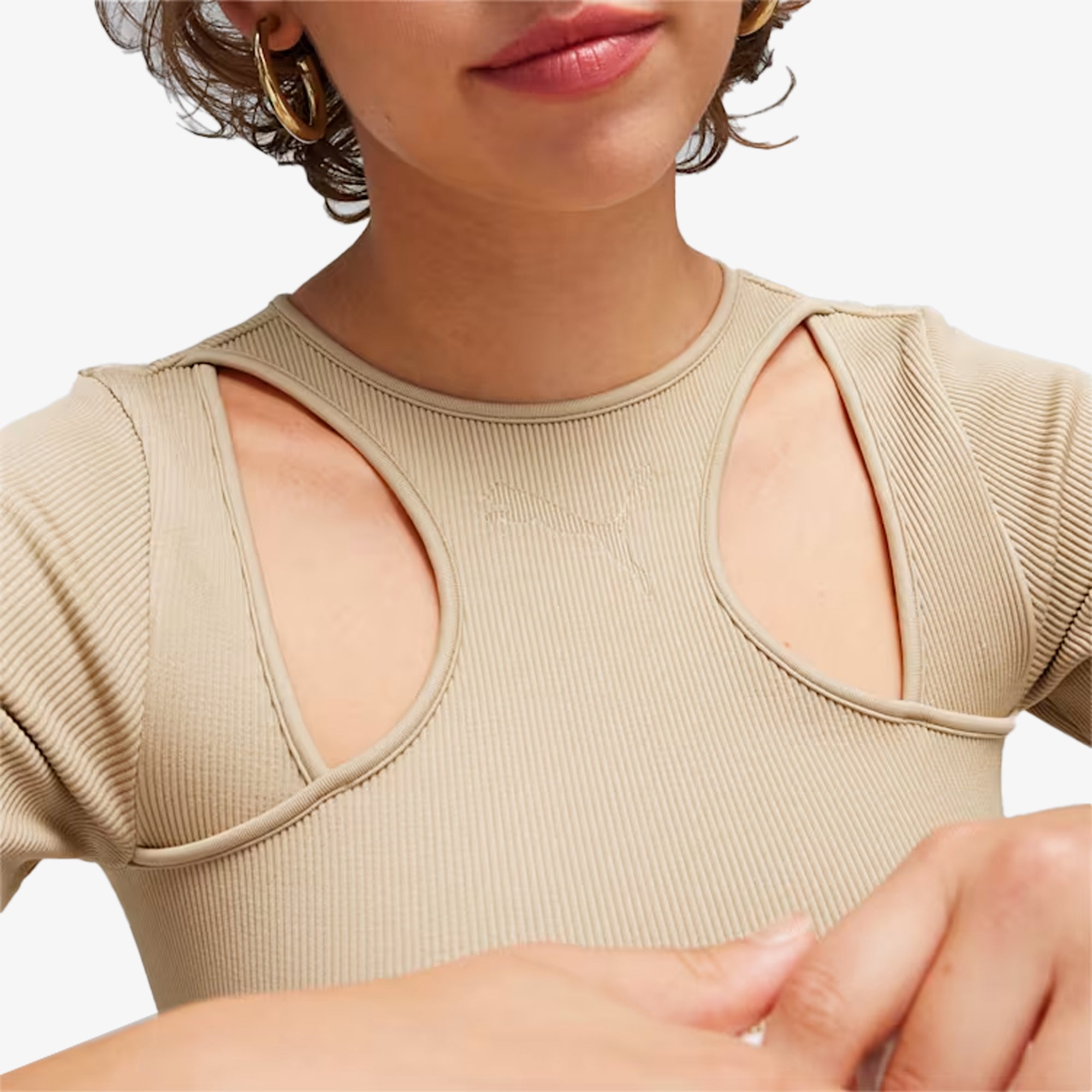Puma | DARE TO MUTED MOTION TEE { PUTTY - view 3