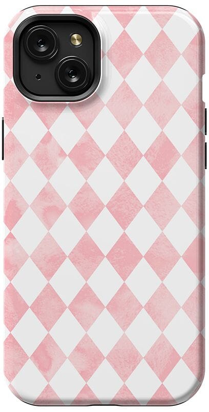 Casetry Queen of Diamonds | Pink Watercolor Case