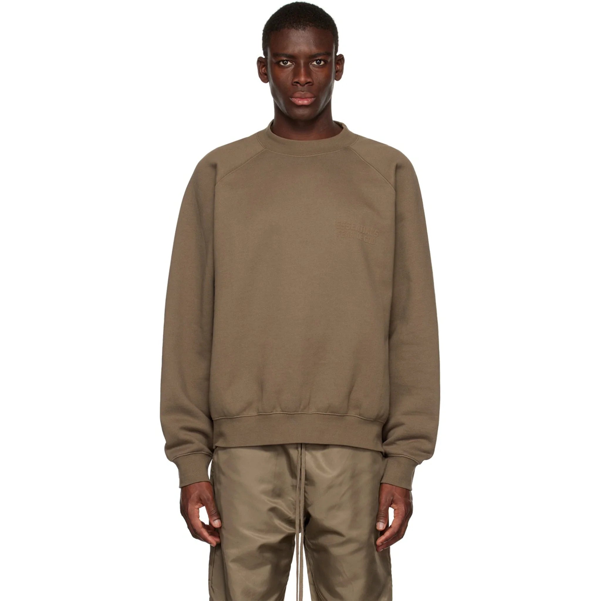 Fear Of God Essentials Wood Crewneck (FW22) – Brown - view 4