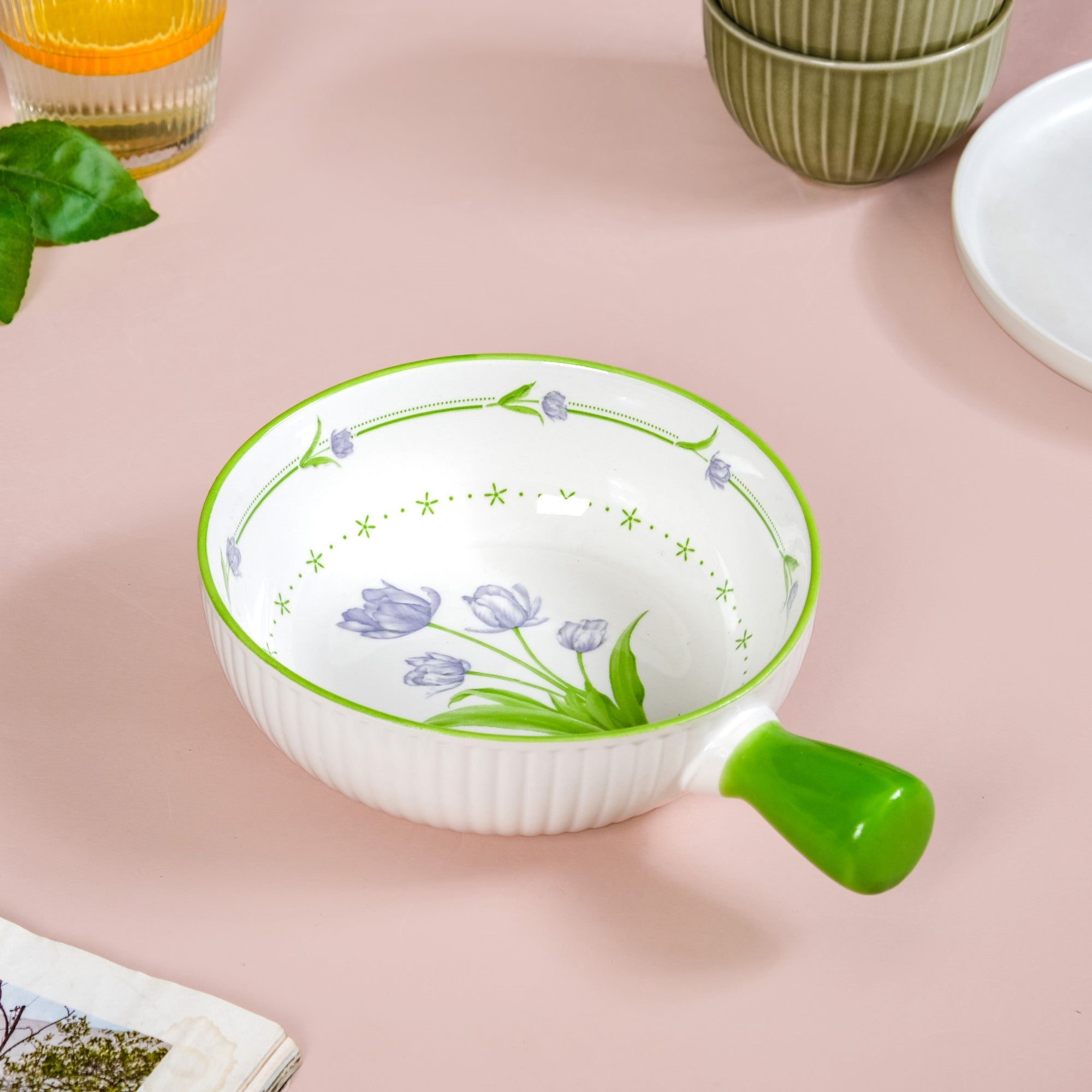 Nestasia Tuscany Bowl With Handle 650ml