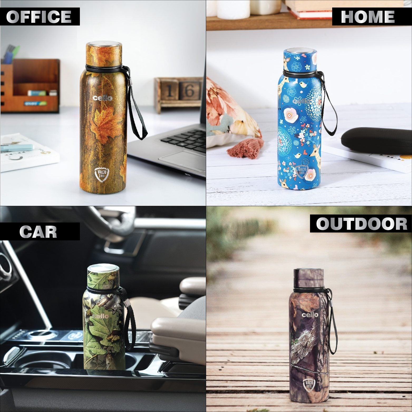 Cello Deezee Kent, Vacusteel Water Bottle, 550ml - view 12