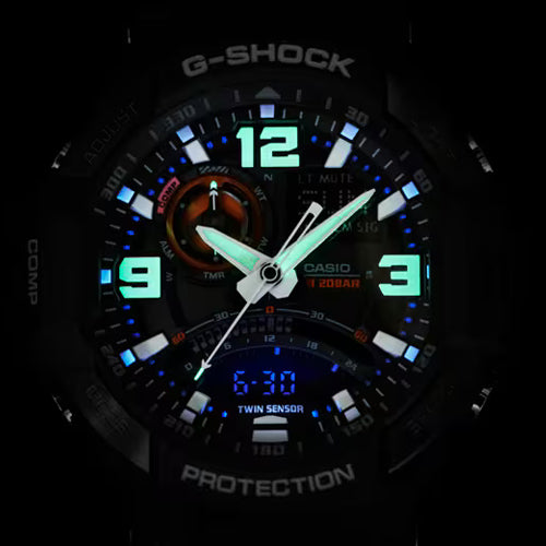 Casio G-Shock Gravitymaster Master Of G - AIR Black Dial Men 52.1mm G435 GA-1000-1A - view 5