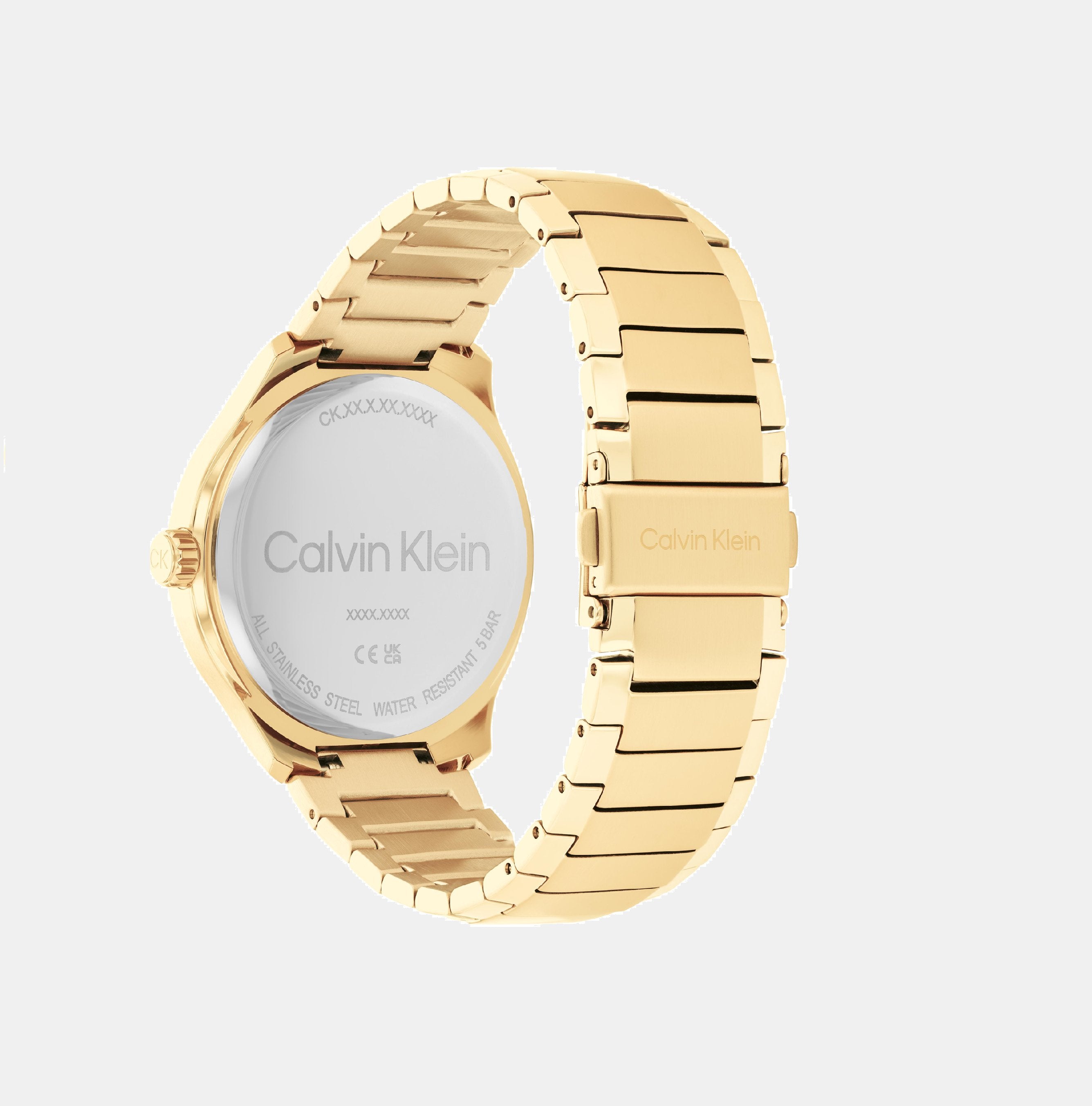 Calvin Klein Define Men Quartz Gold Dial Analog Stainless Steel Watch 25200349 - view 2