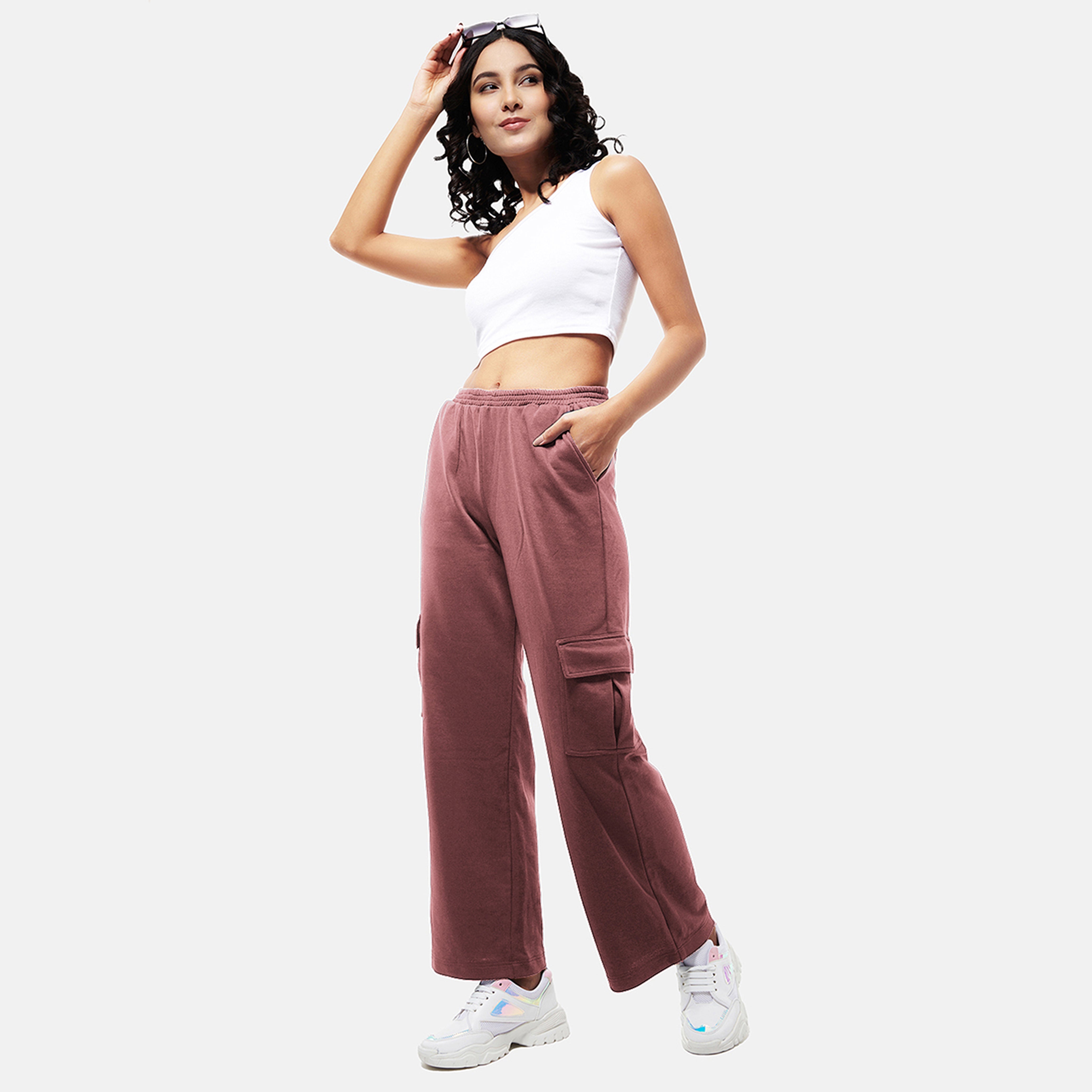 Normcore Blue Pull-Up Cargo Pants - view 2