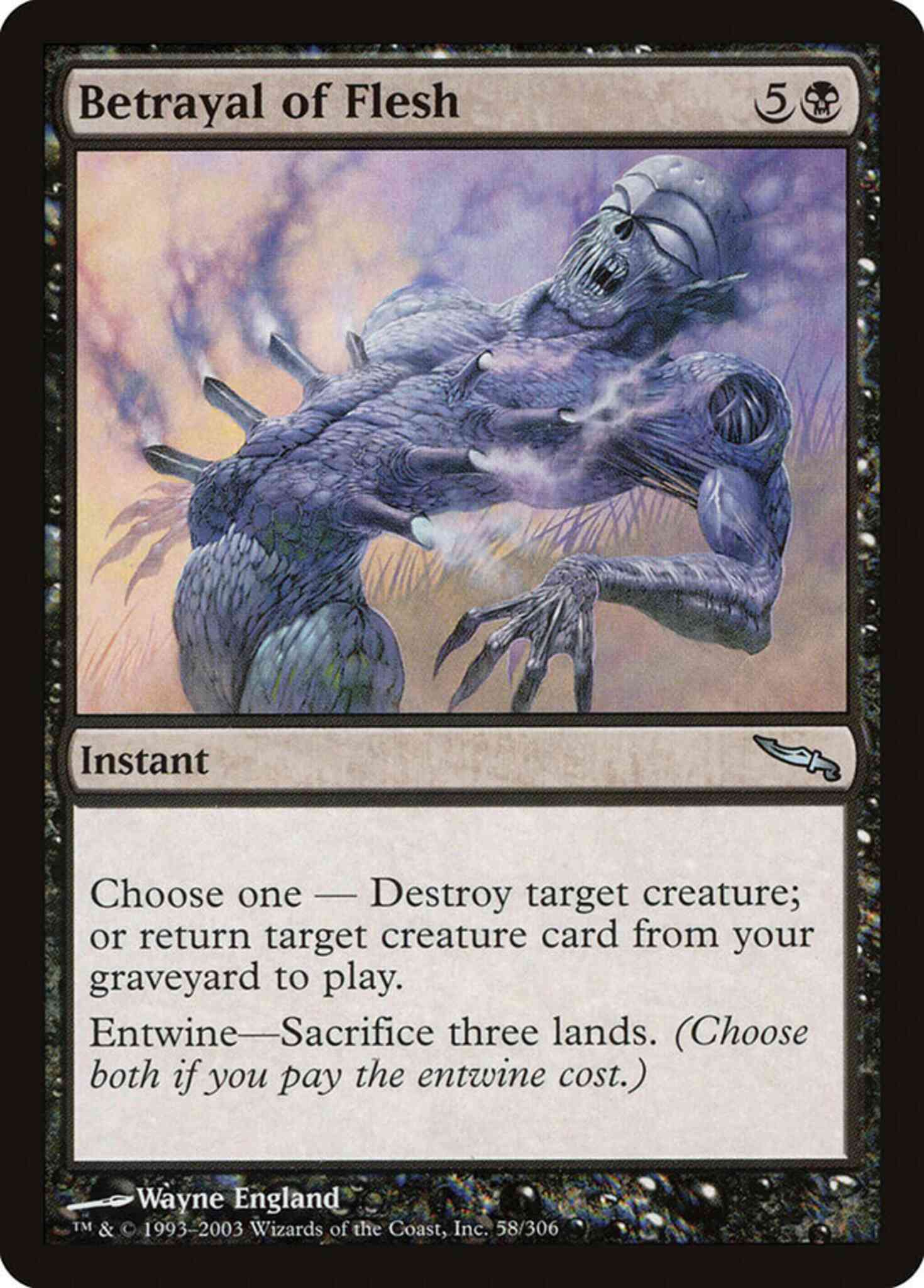 Magic Betrayal of Flesh [58] [Mirrodin] [Non-Foil]