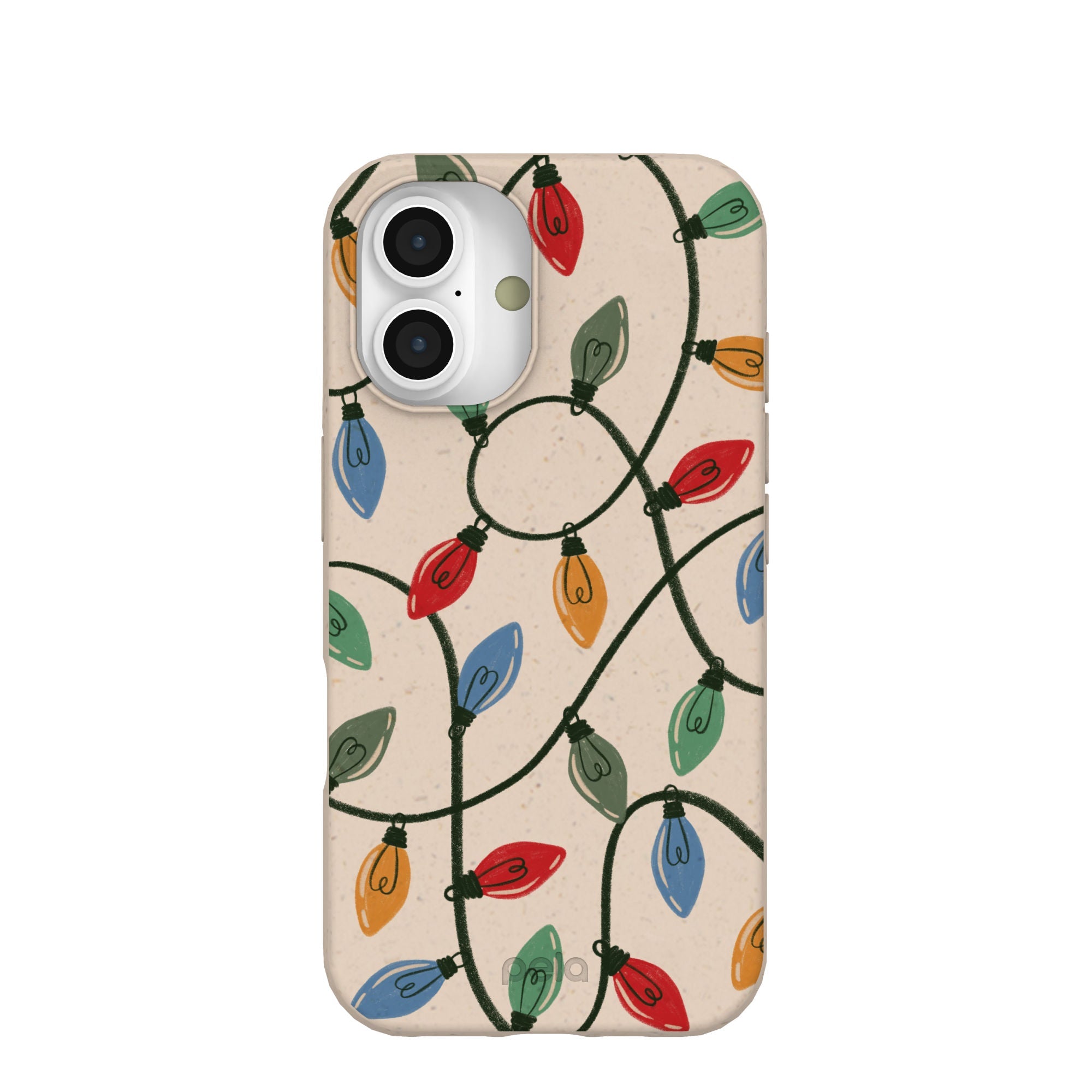 Pela Case Seashell Holiday Lights iPhone 16 Case