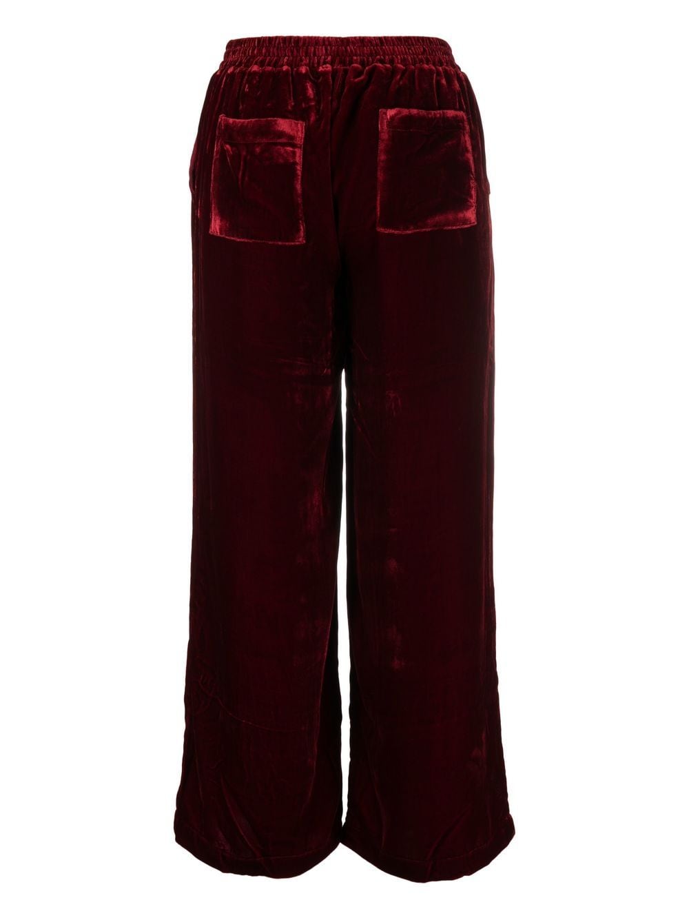 Gold Hawk Velvet wide-leg trousers - view 2