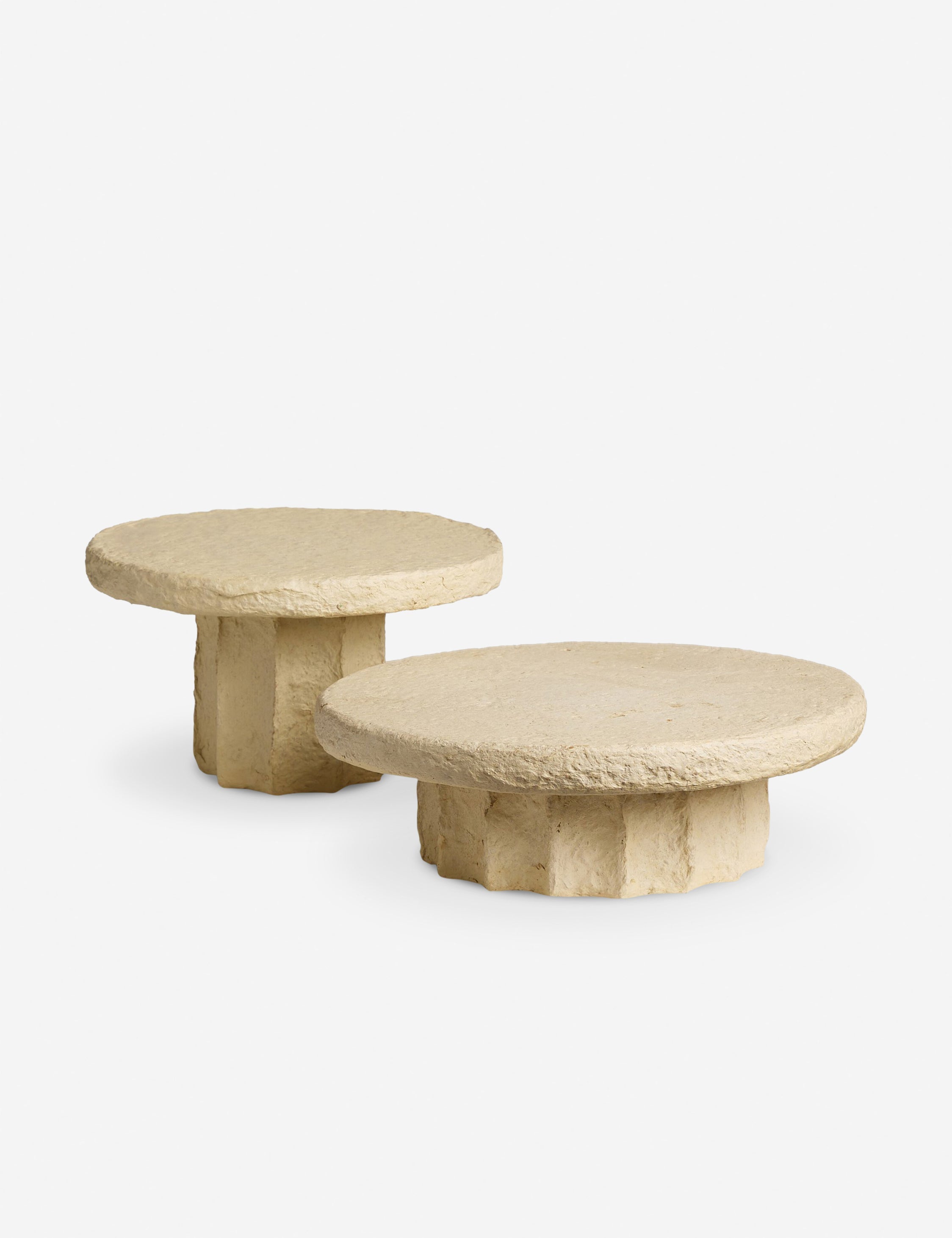 Lulu and Georgia Sumba Pedestal (Set of 2) by Amber Lewis x Four Hands - view 3
