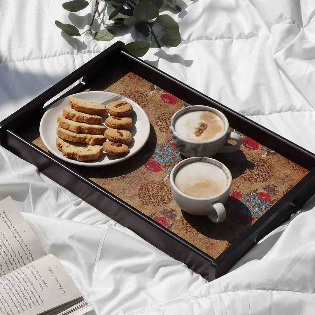 Wonderchef Casablanca Damask Motif Tray - Medium - view 5