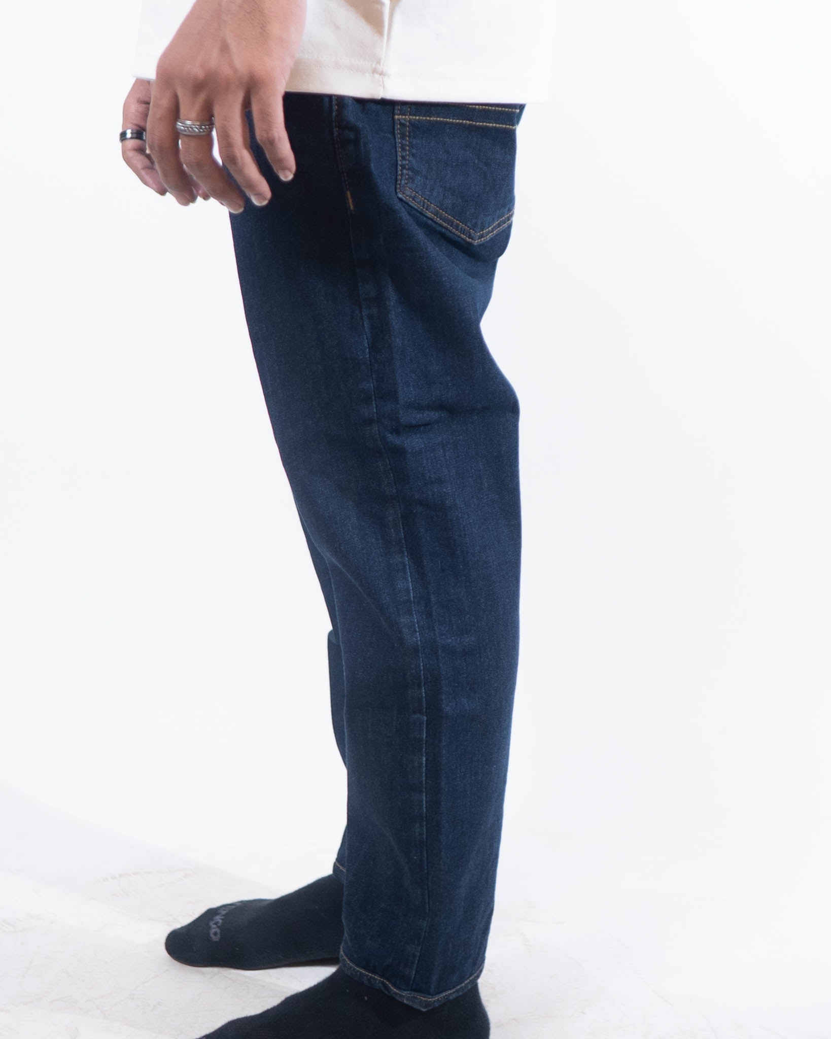 Tommy Hilfiger Ryan Reg Lightly Washed Straight Jeans - Dark Blue - view 2