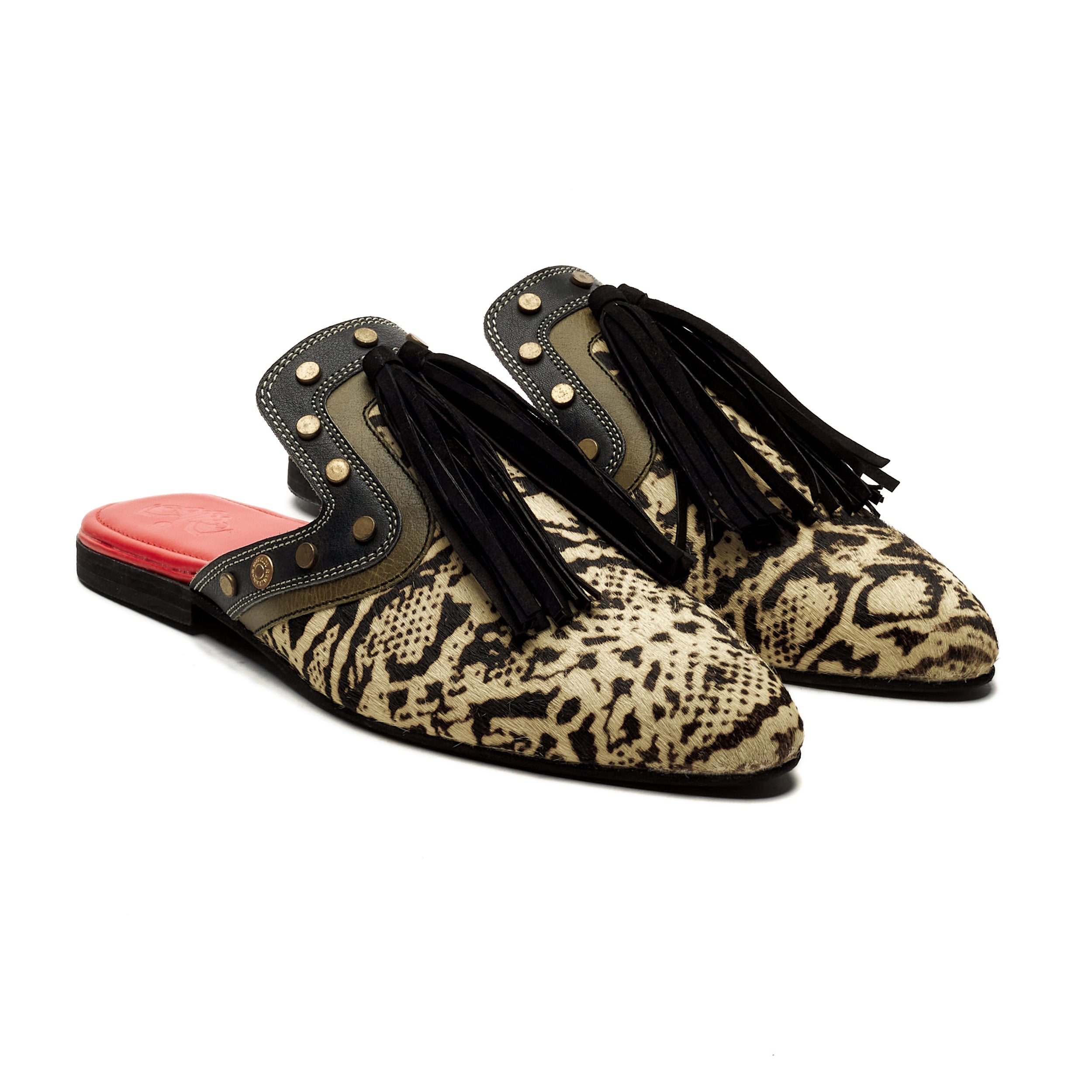 Banjaaran India Python Cone Mules Women - view 3