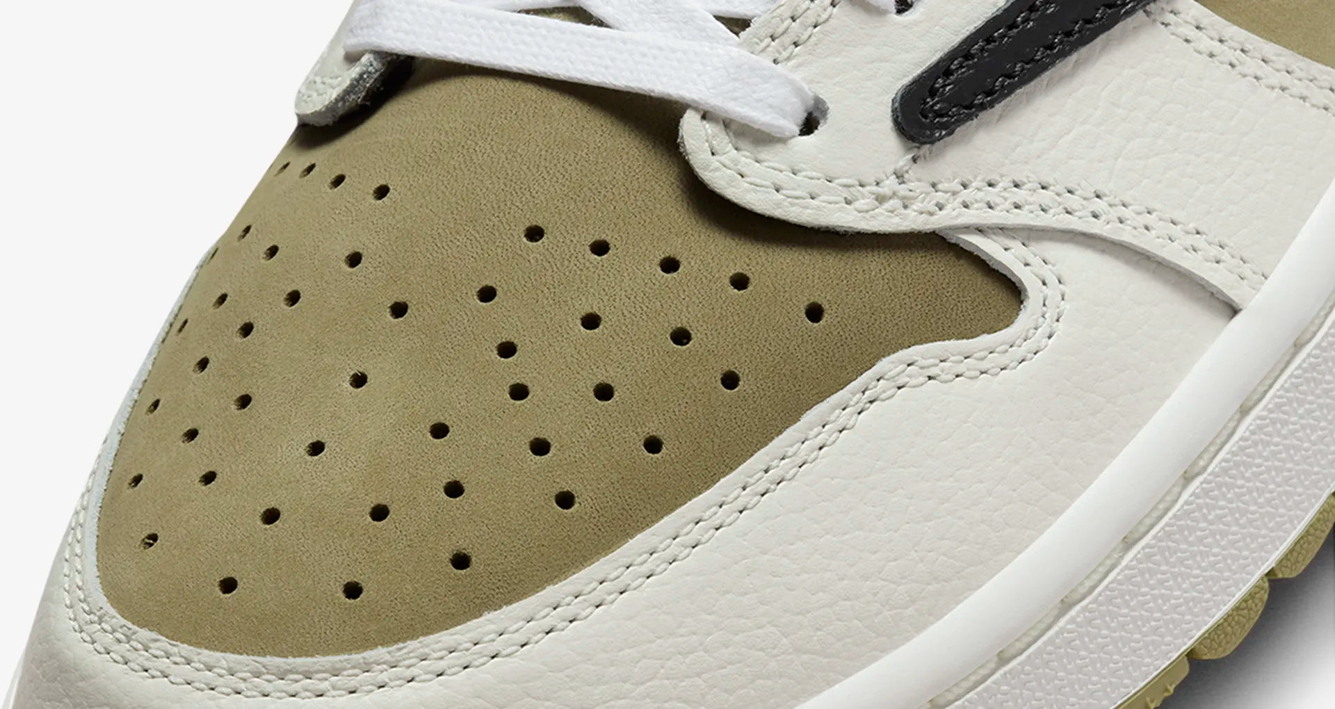 Cop Underdog Travis Scott x Air Jordan 1 Retro low Golf Neutral Olive - view 6
