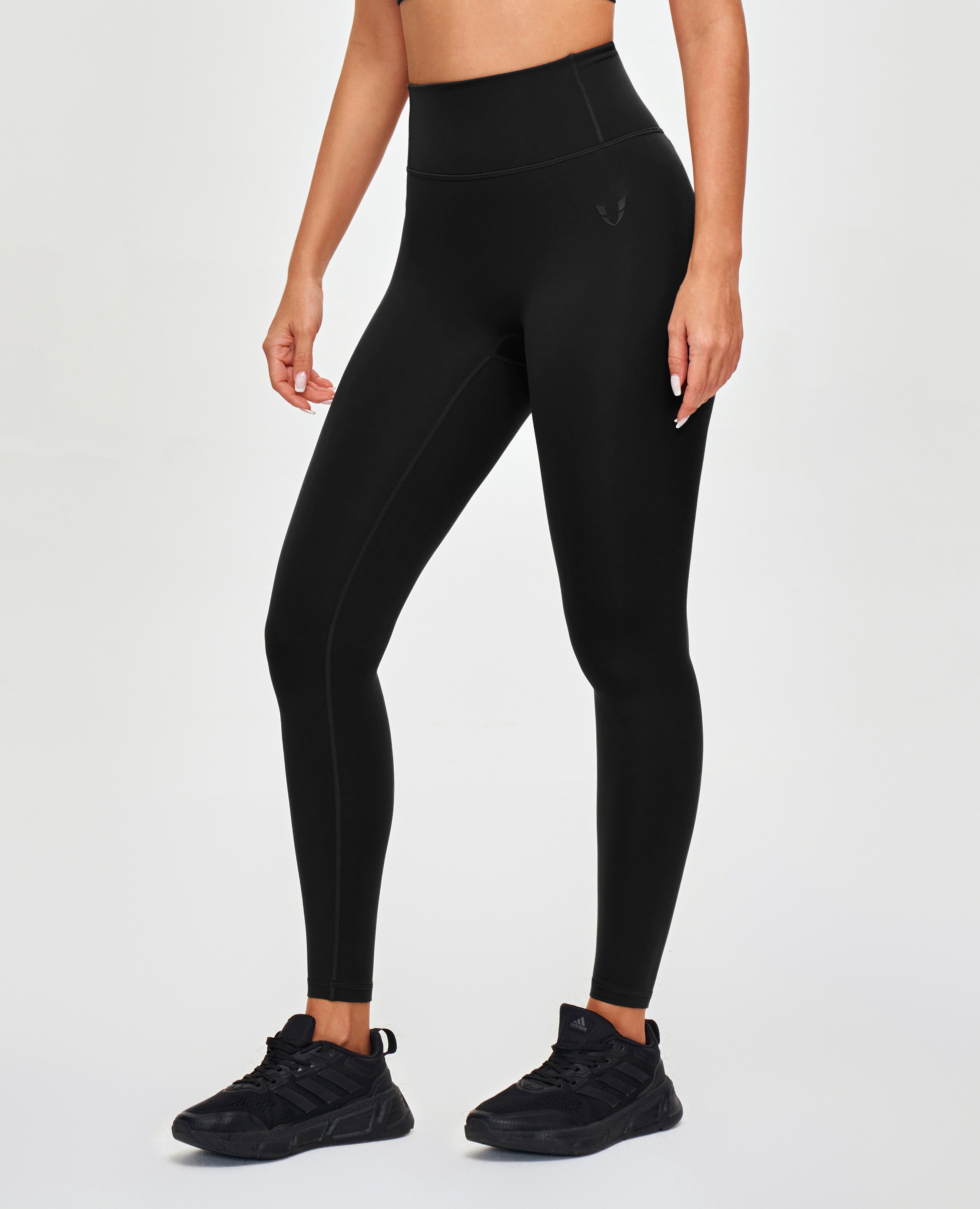 FIRM ABS High Waisted Workout Leggings - Black