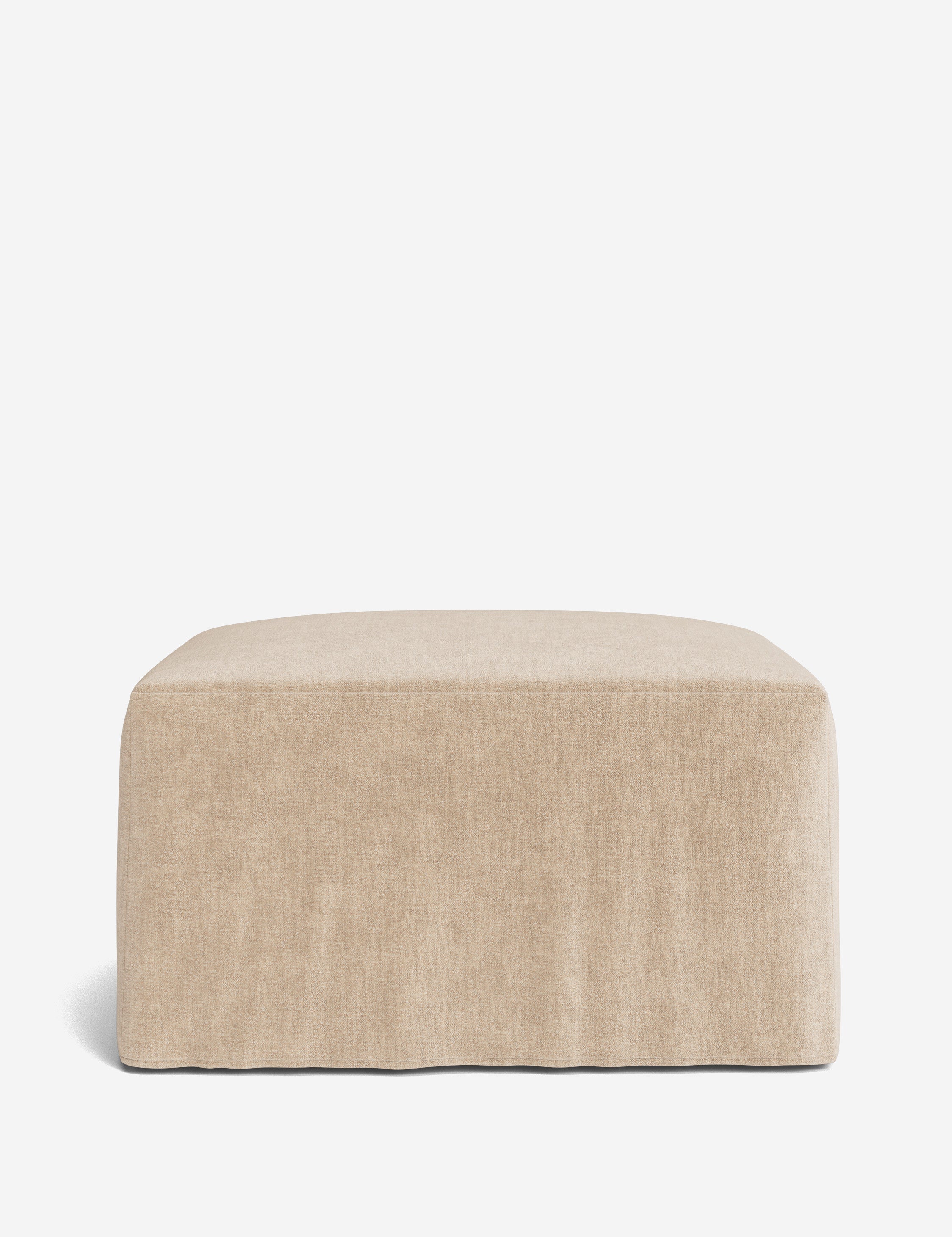 Lulu and Georgia Portola Slipcover Ottoman - view 5