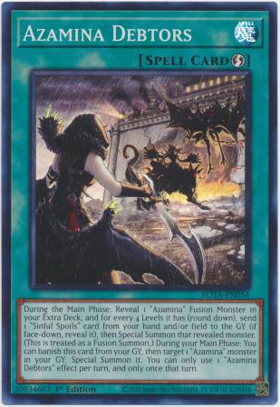 Yu-Gi-Oh! Azamina Debtors - ROTA-EN054 - Super Rare - 1st Edition