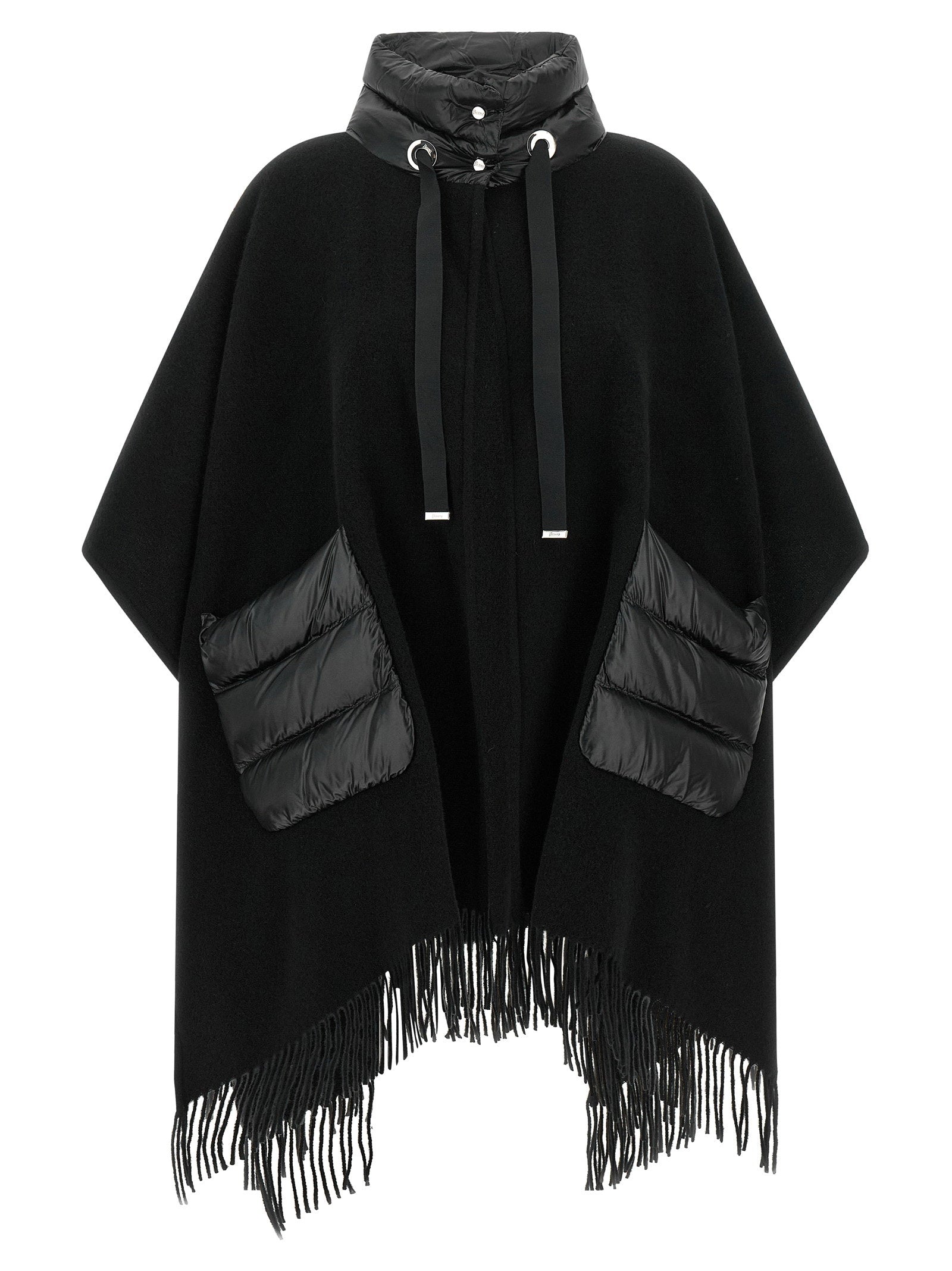 Herno Resort Poncho – 90% wool, 10% cashmere