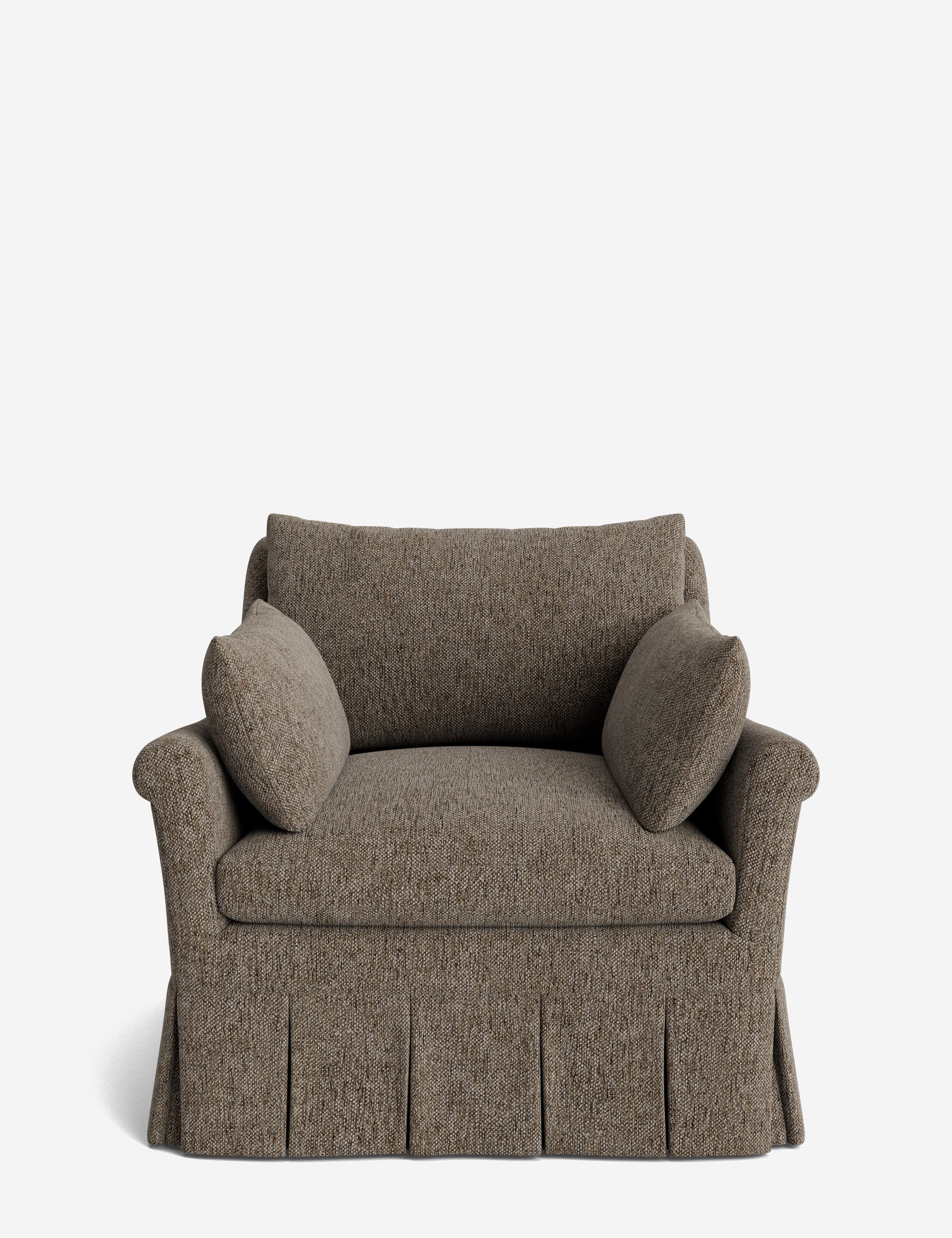 Lulu and Georgia Portola Rolled Arm Luxe Depth Pleated Chair - view 36