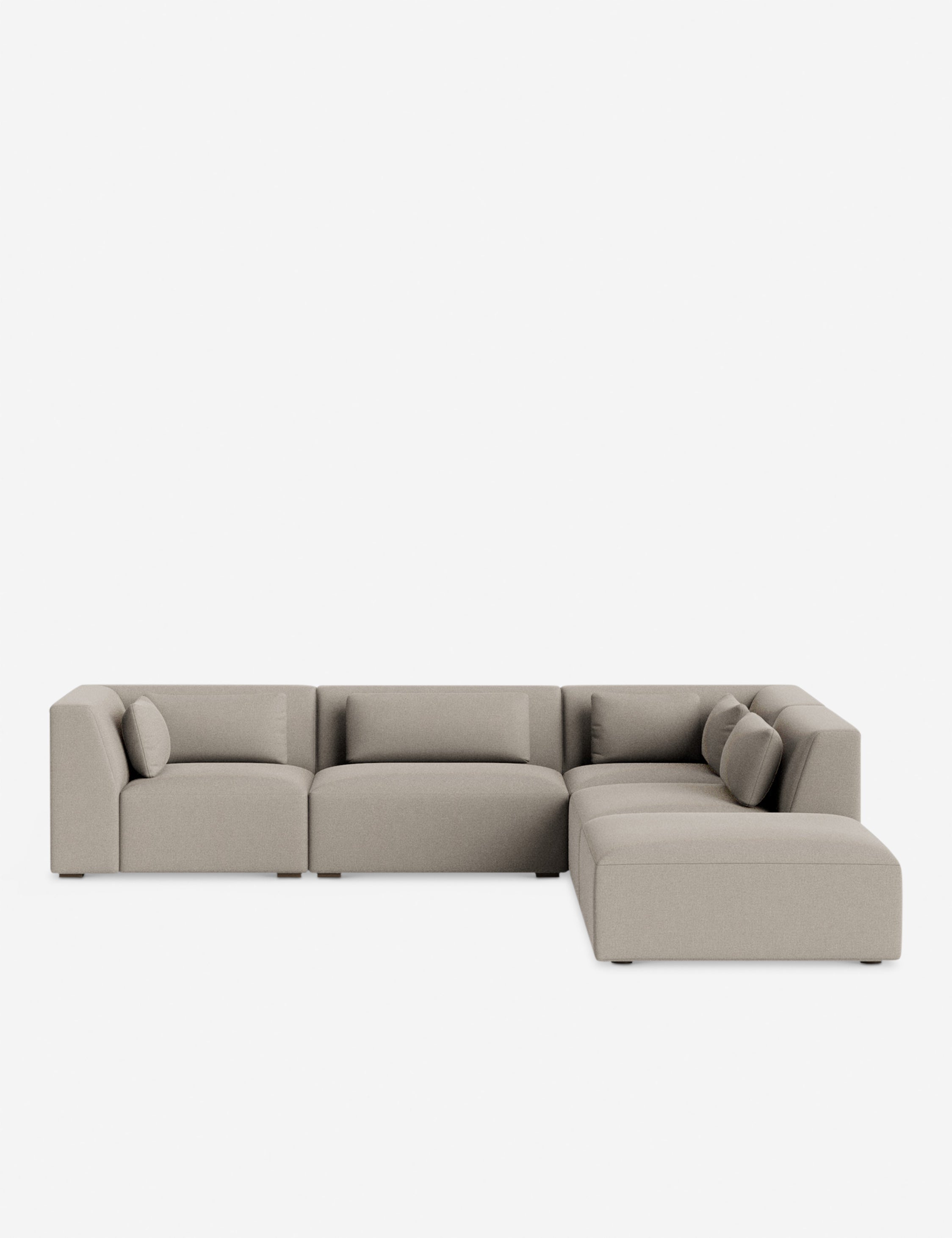 Lulu and Georgia Koh Modular Sectional Sofa With Ottoman - view 31