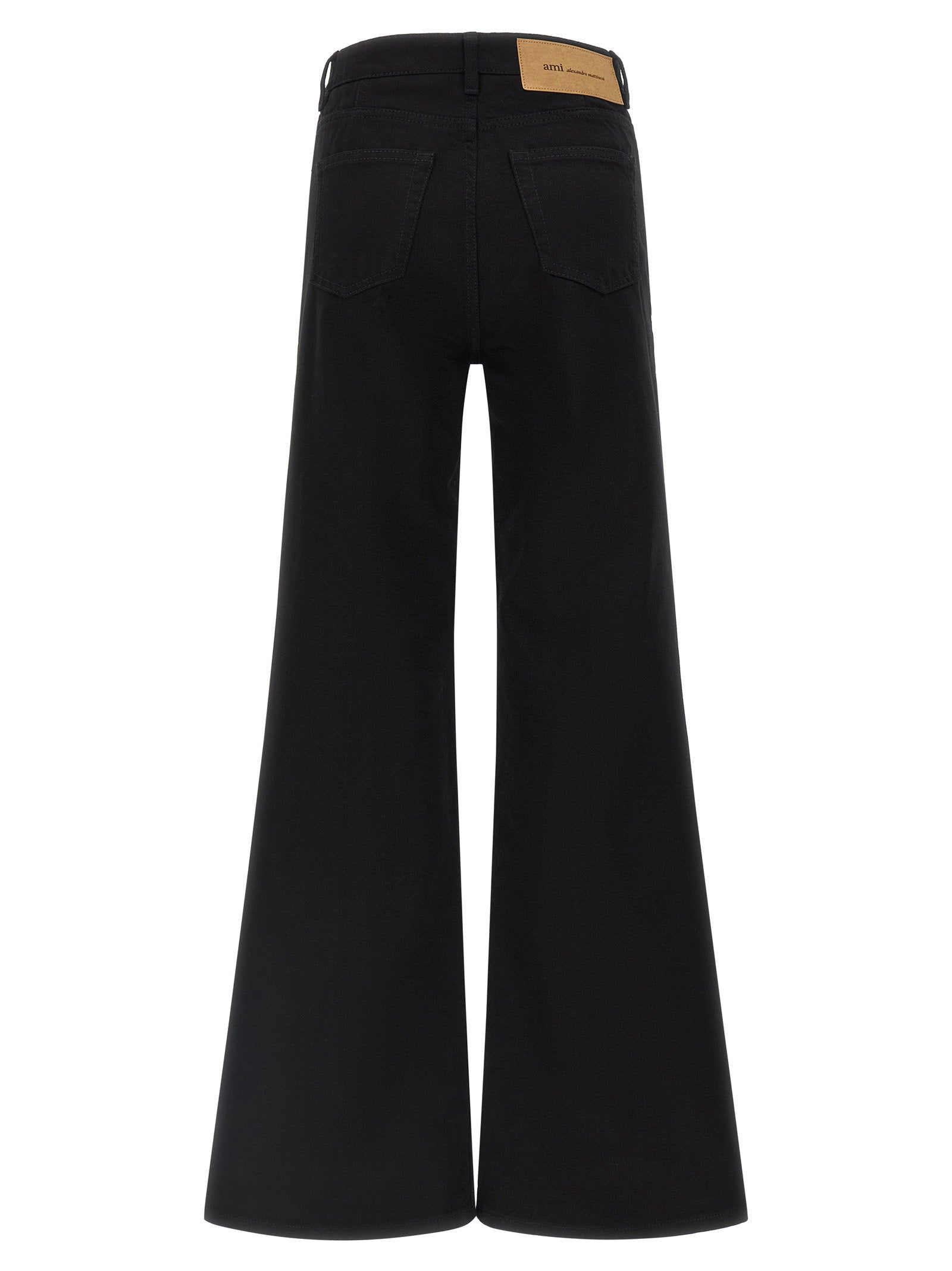 Ami Paris Flared Leg Jeans – 100% cotton - view 2