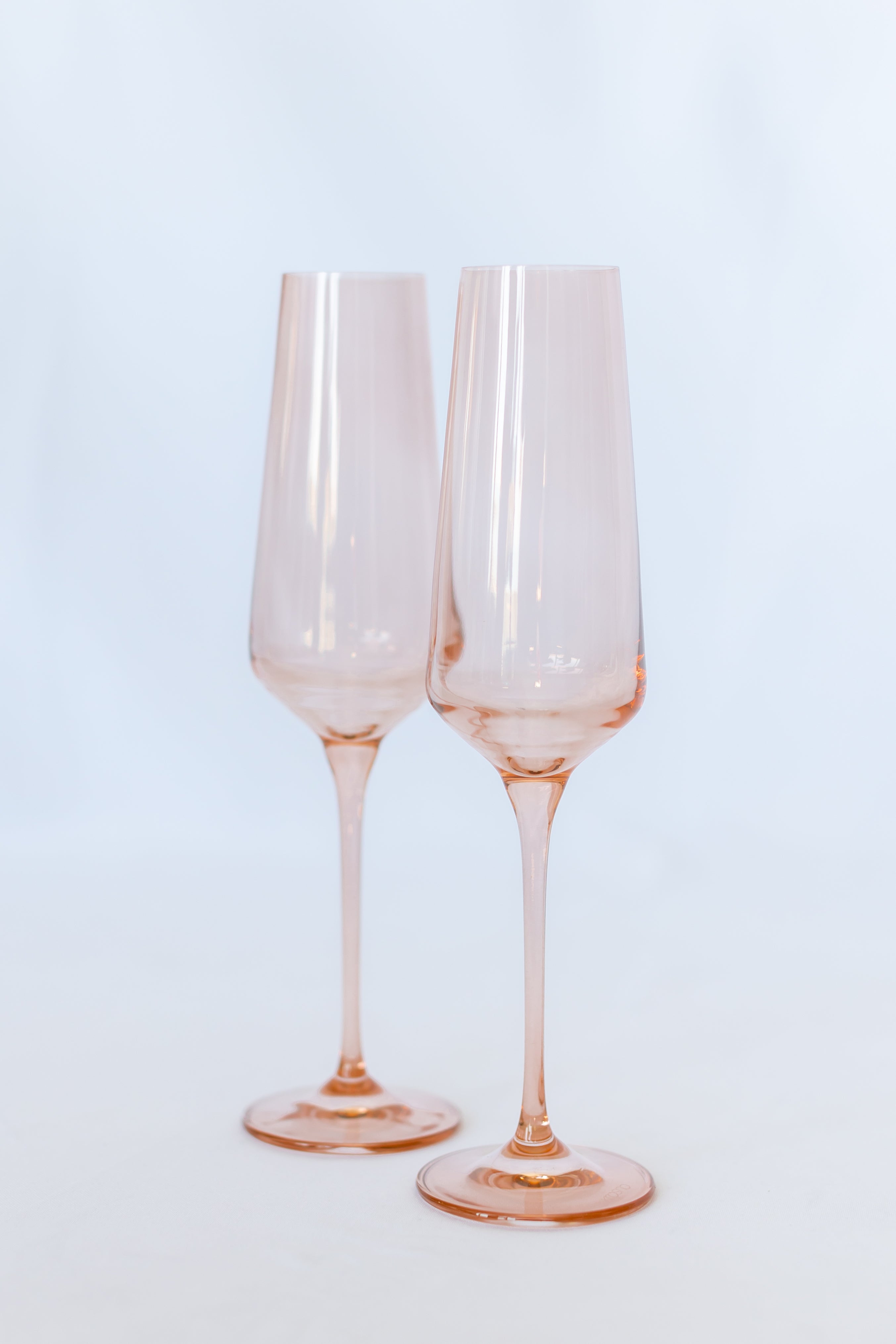 Estelle Colored Glass Estelle Colored Champagne Flute - Set of 2 {Blush Pink}