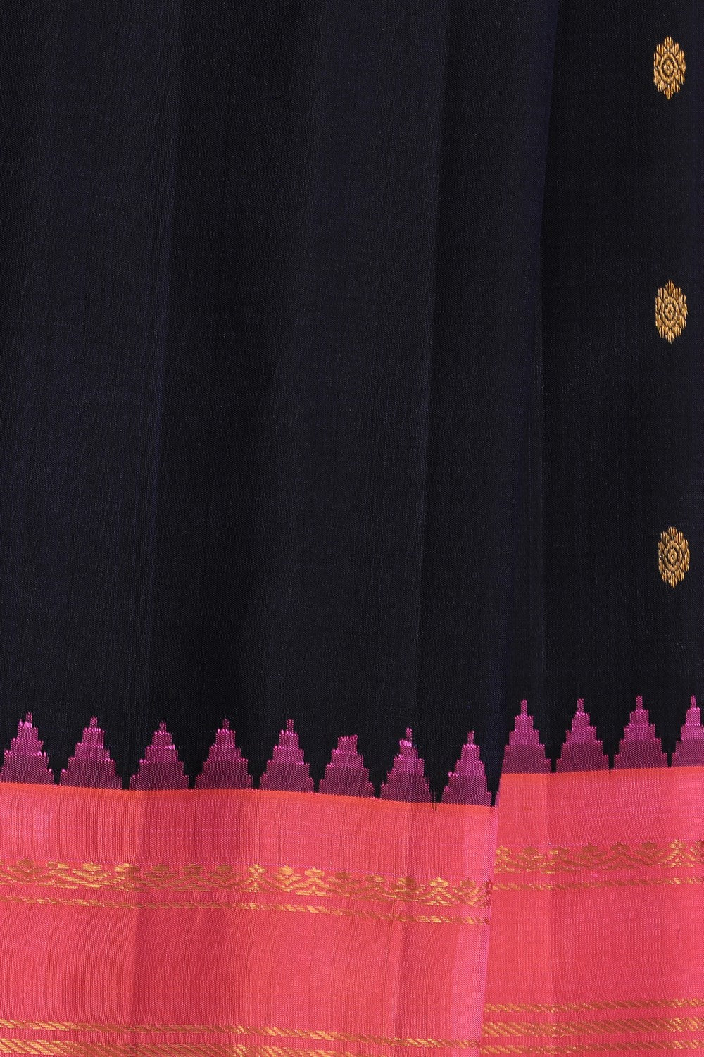 Kalanjali Gadwal Black Saree – Women's - view 2