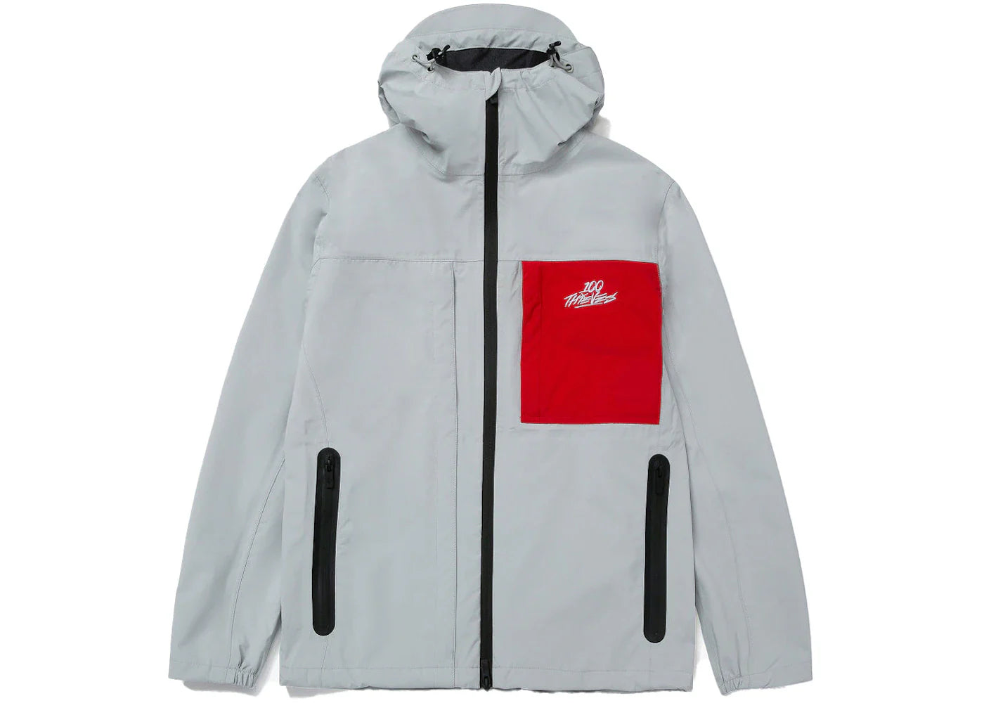 100 Thieves FW22 Tech Jacket Silver