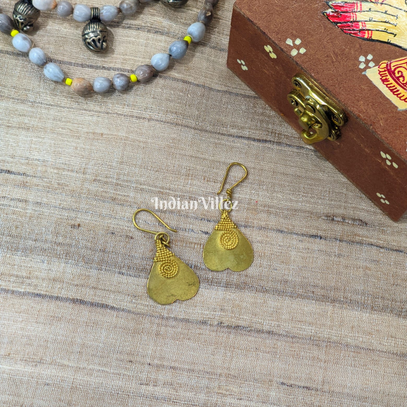 IndianVillèz Handmade Dhokra Tribal Earring