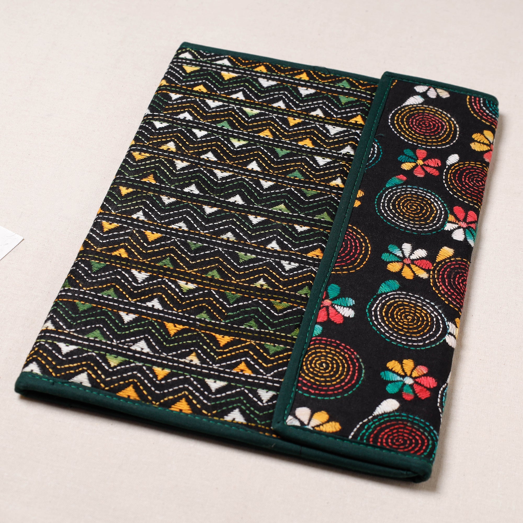 ASALKAAR Bengal Kantha Work Handcrafted File Folder - view 2