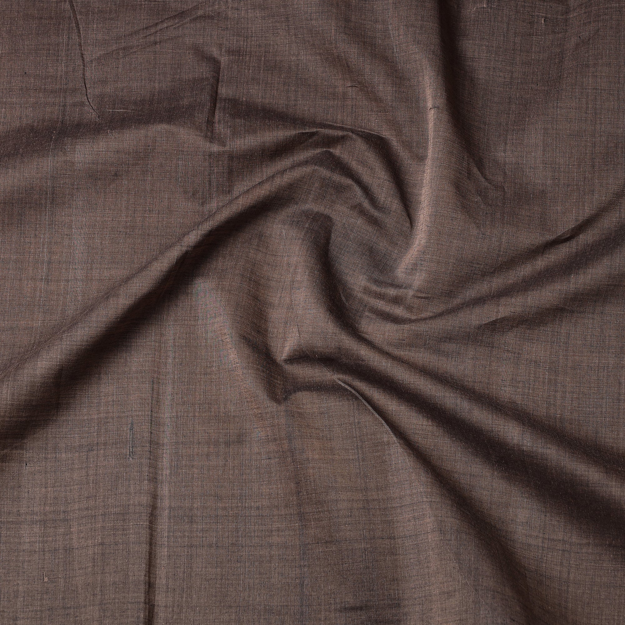 DASTKAR Brown - Original Mangalagiri Handloom Cotton Zari Border Fabric - view 3