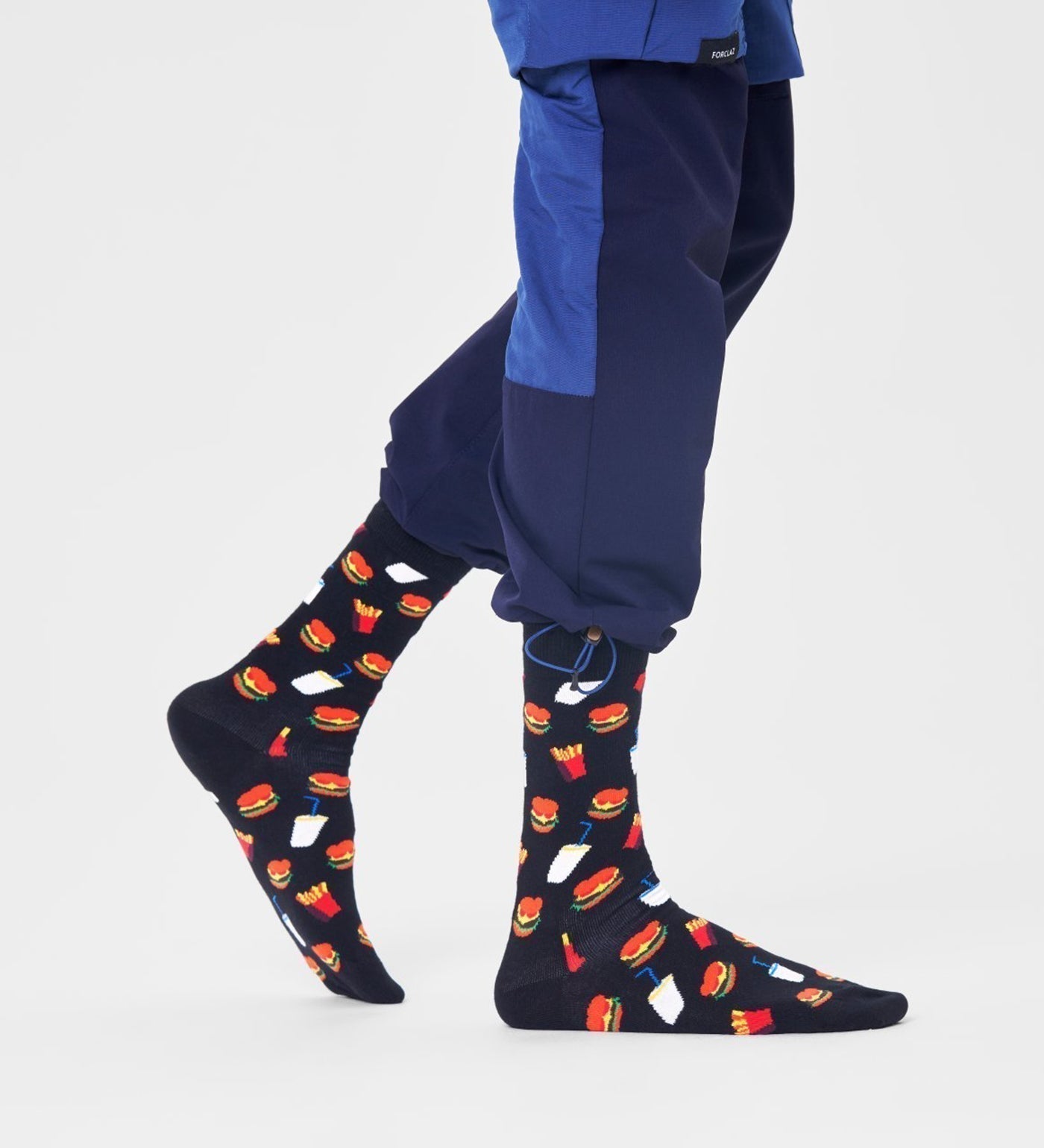 Happy Socks Unisex Hamburger Crew Length Socks for Women and Men - view 3