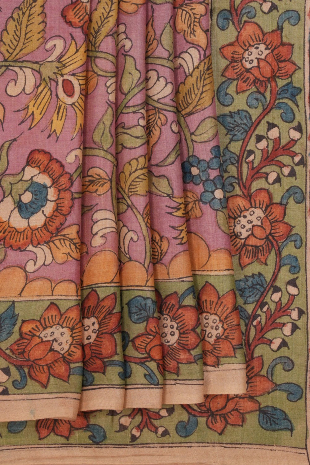 Kalanjali Kalamkari Hand-Painted Saree – Women's