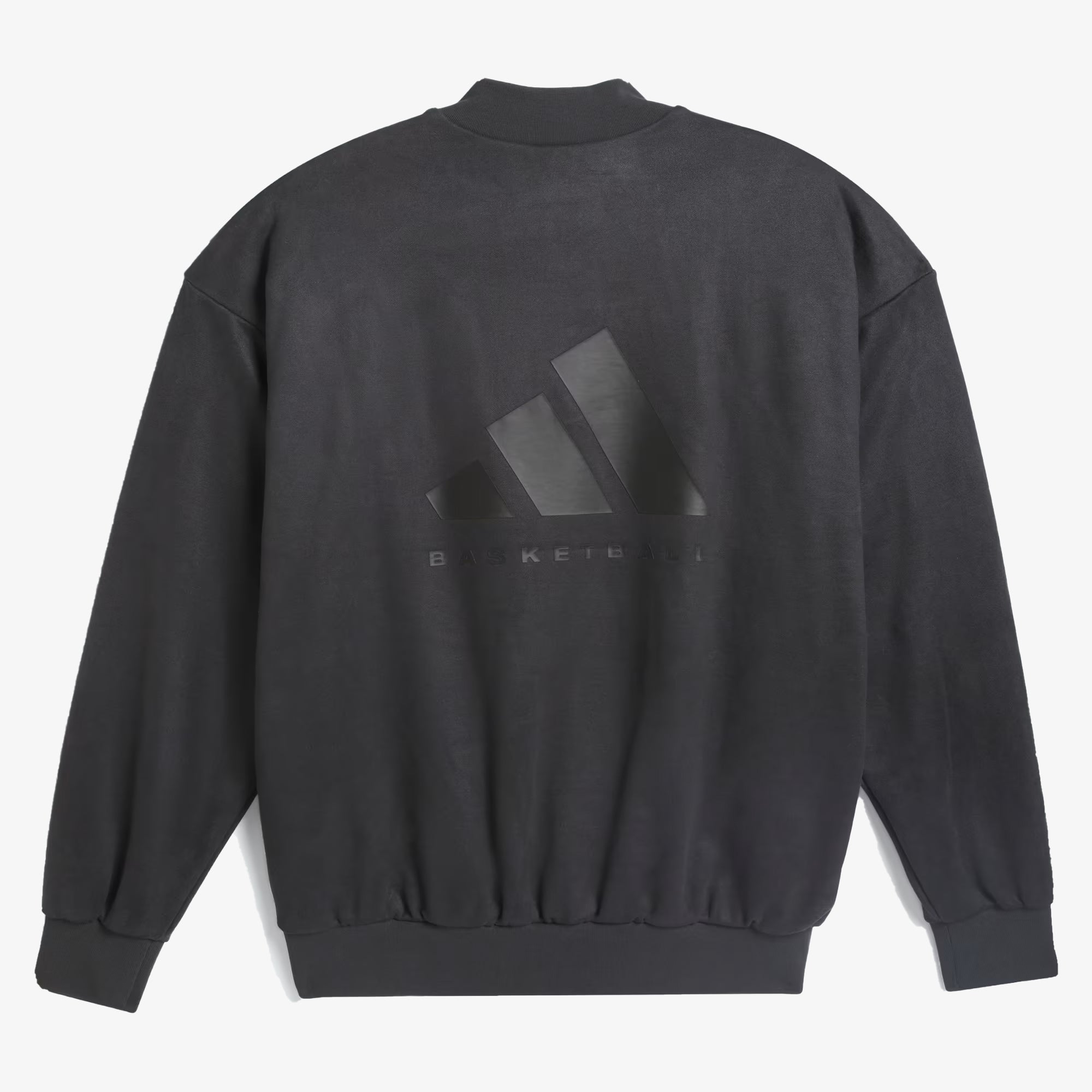 Adidas Originals | BASKETBALL SUEDED CREW SWEATSHIRT { CARBON