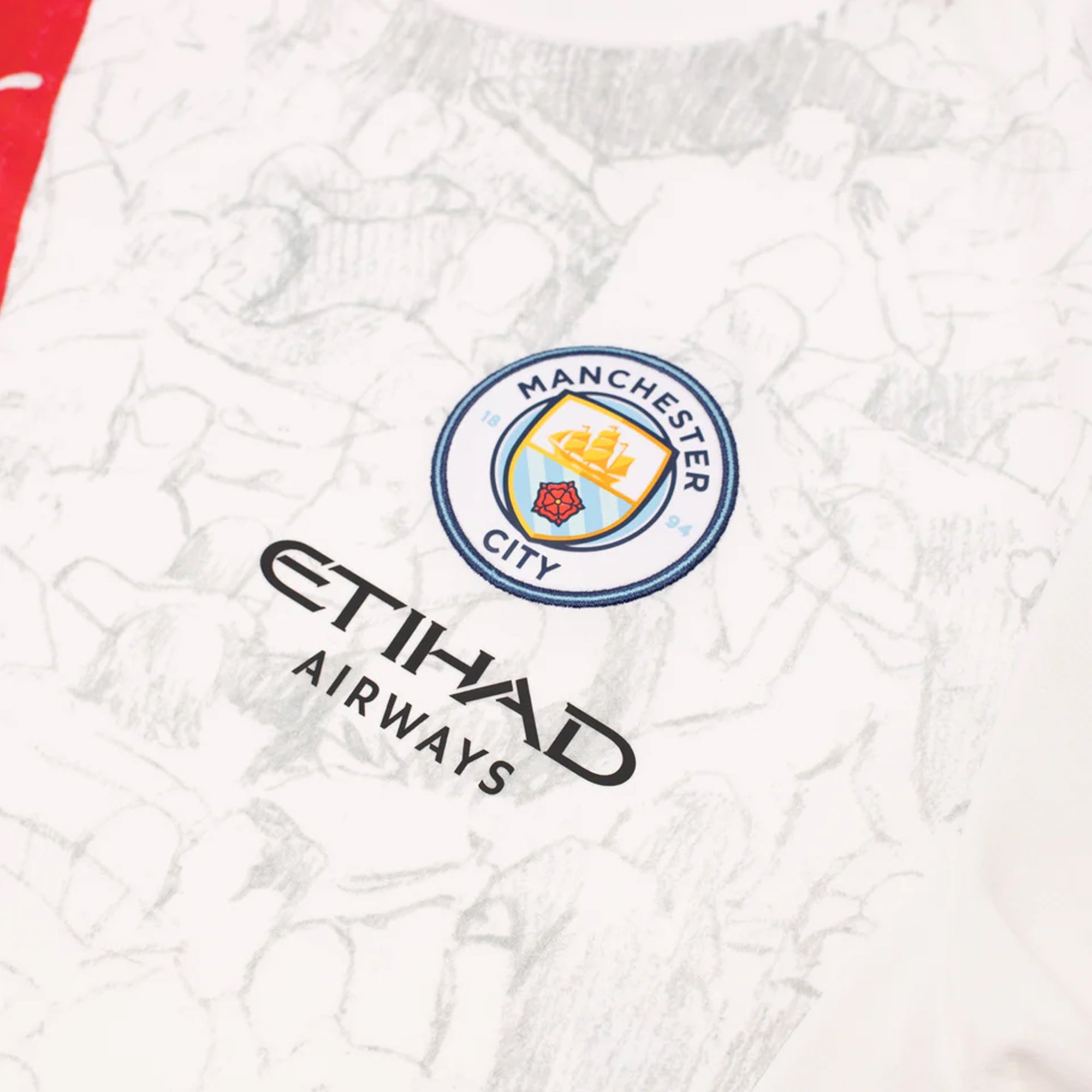 PUMA | KIDSUPER x MANCHESTER CITY JERSEY { PUMA WHITE-BLACK - view 3