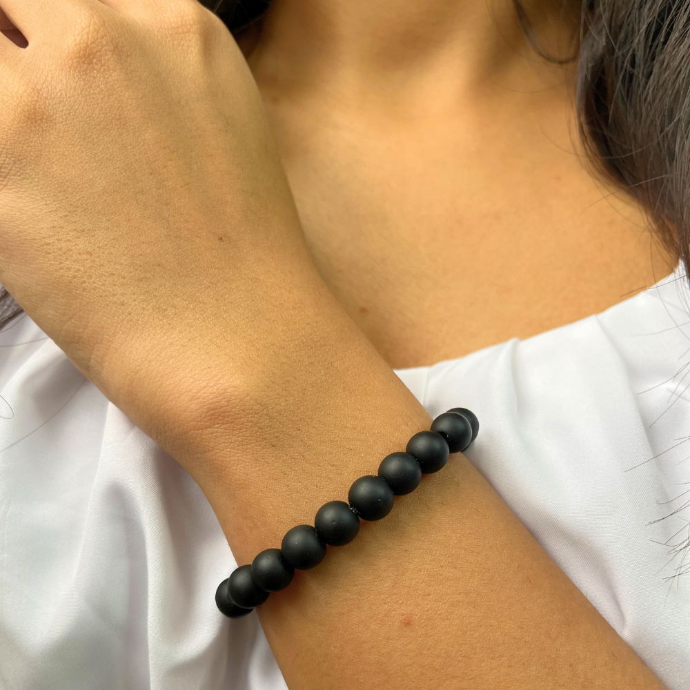 brantashop Black Velvet Stone Bracelet For Women