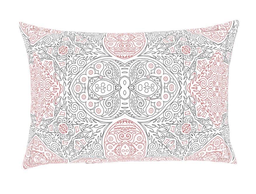 Spaces India Ornate Orange/Sage Cotton Rich Single Bedsheet - 2-In-1 By Welspun - view 7