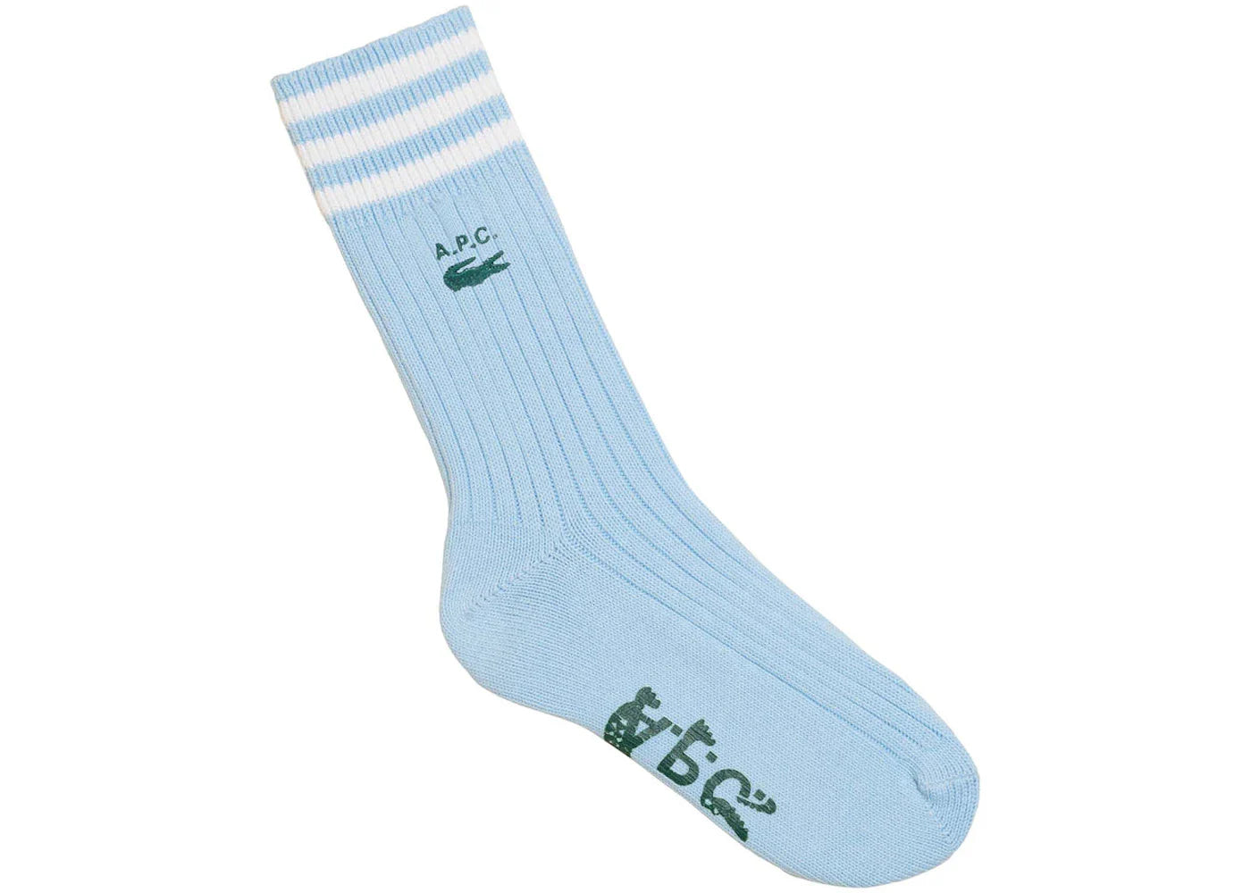P c x – A.P.C. x Lacoste Socks Blue