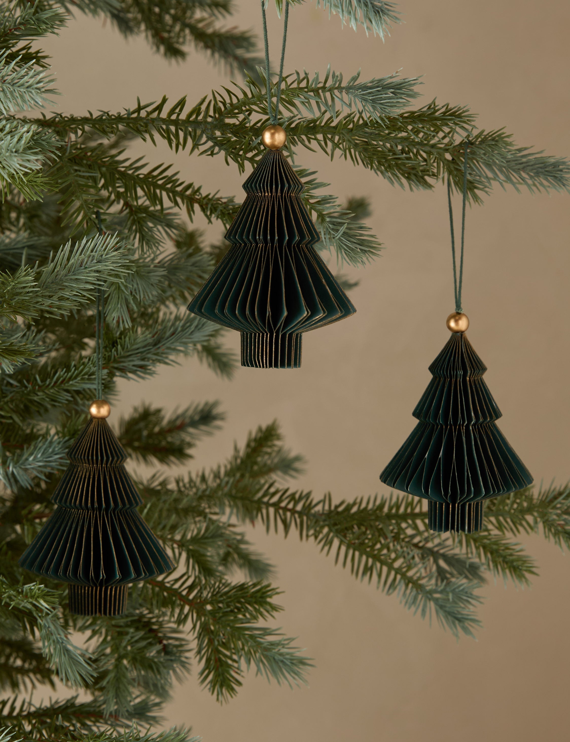 Lulu and Georgia Revel Paper Tree Ornaments (set of 3)