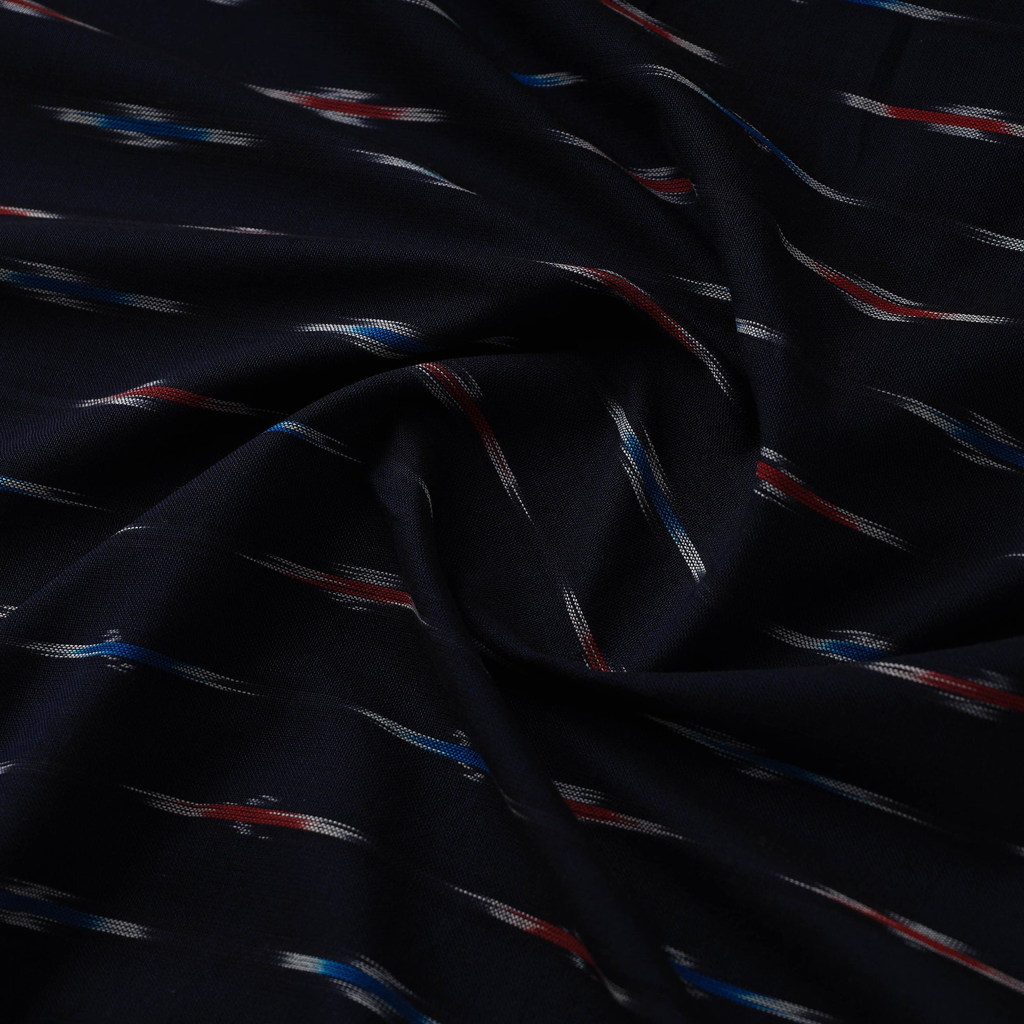 SOUTH KARGHA Black - Handloom Cotton Pochampally Ikat Fabric 01 - view 4