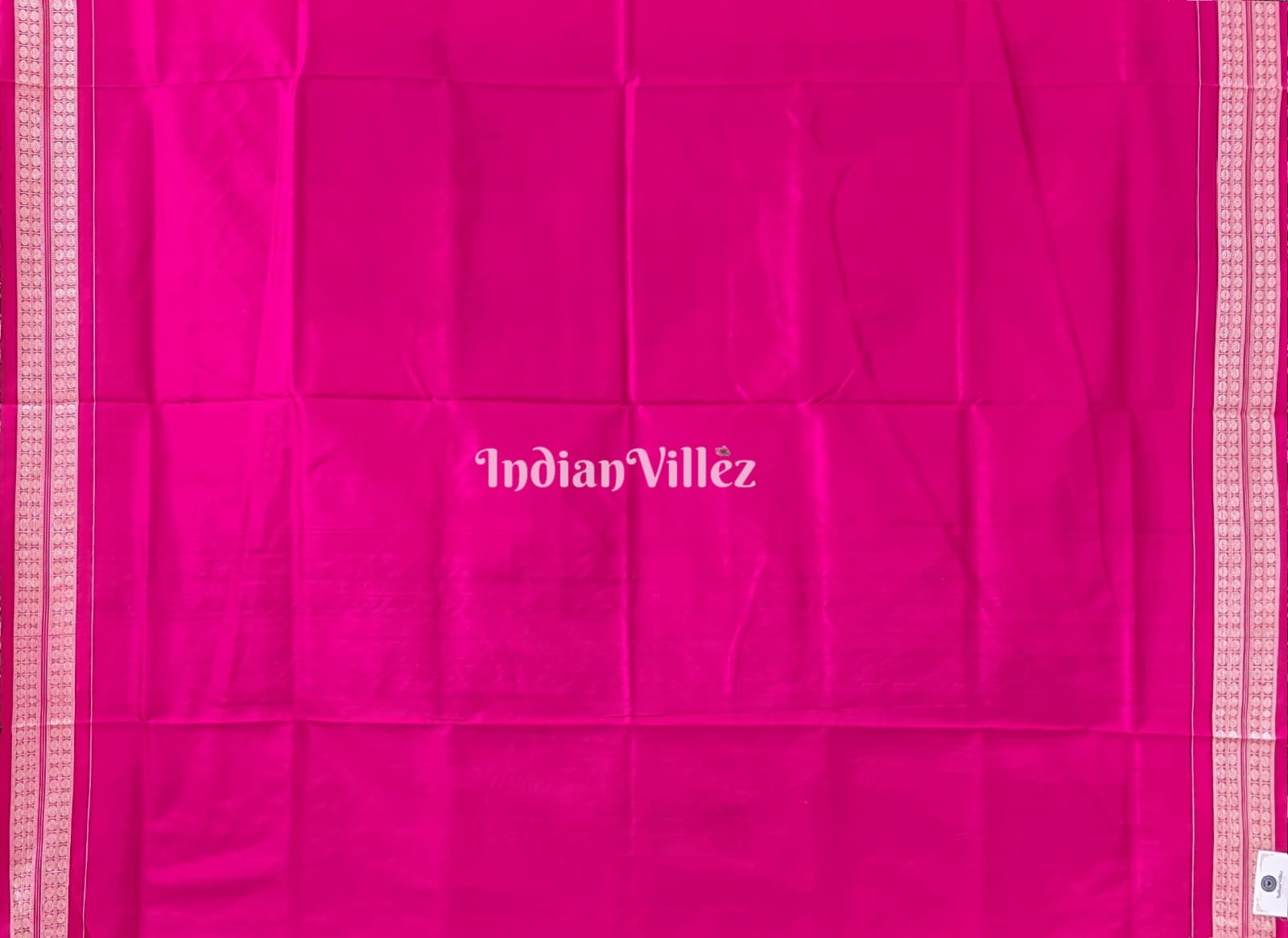 IndianVillèz Purple Pink Flower Design Sambalpuri Pure Silk Saree - view 5
