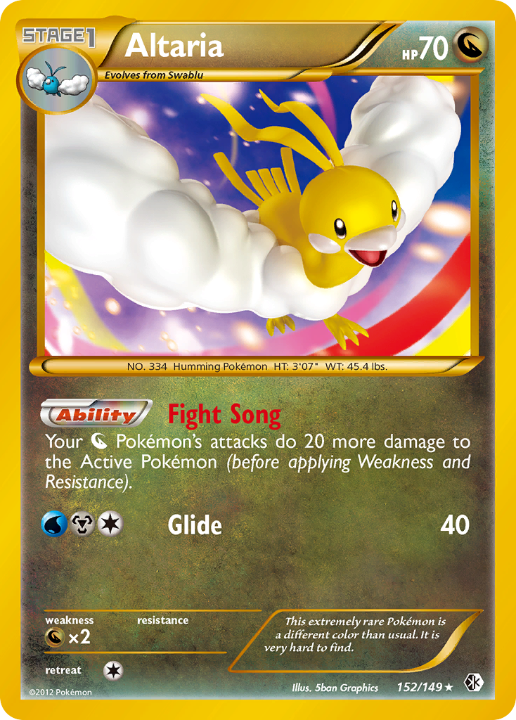 Rare holo bw7-152 – Pokémon Altaria - 152/149 - Rare Holo [bw7-152] [Holo] - Altaria - 152/149 - Rare Holo