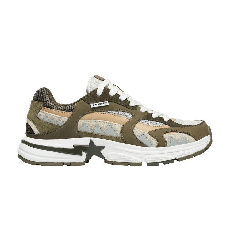 BAPE A Bathing Ape Shark Sta M2 Olive Drab