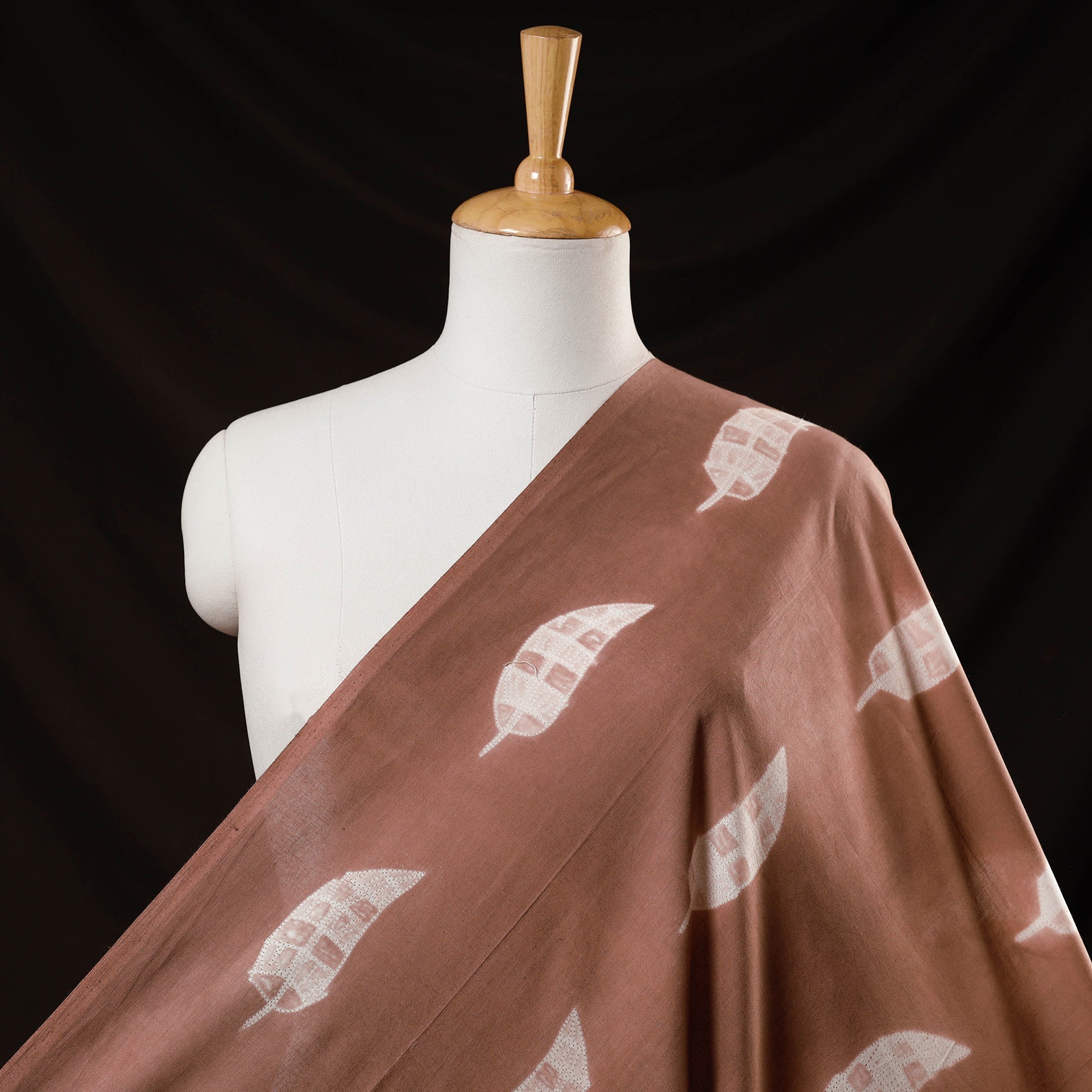 ITOKRI CRAFTS INITIATIVE Brown - Nui Shibori Tie-Dye Cotton Fabric