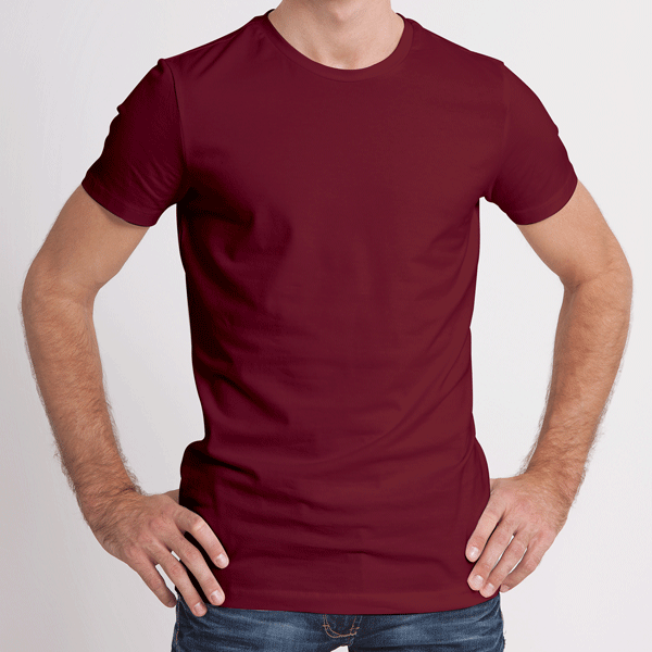 BlackTree Pack of 3 Half Sleeves T-Shirts for Men 180 GSM (Mustard, Black and Maroon) - view 4