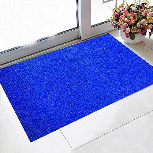 Kuber Industries PVC Doormat - 29.5"x17.7"x0.6", Blue, Medium